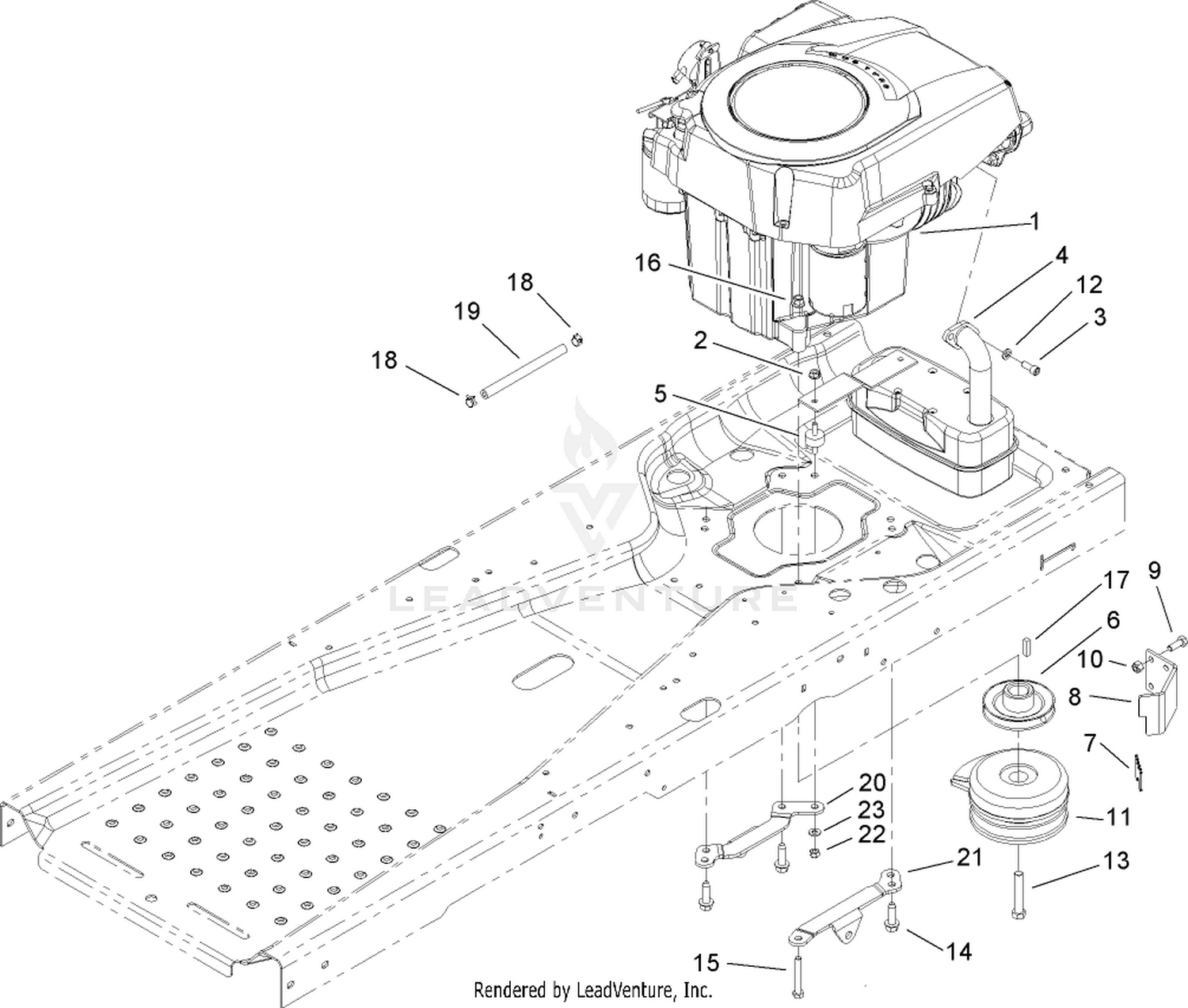 Engine and Clutch Assembly