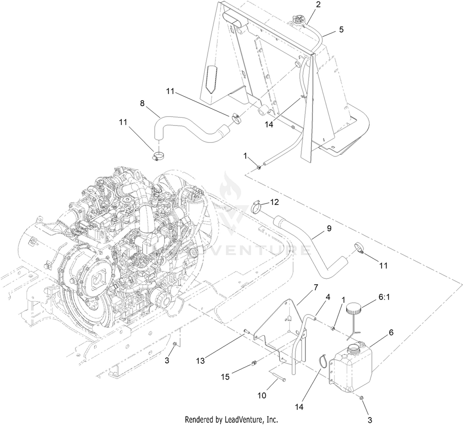 Engine Cooling and Hose Assembly