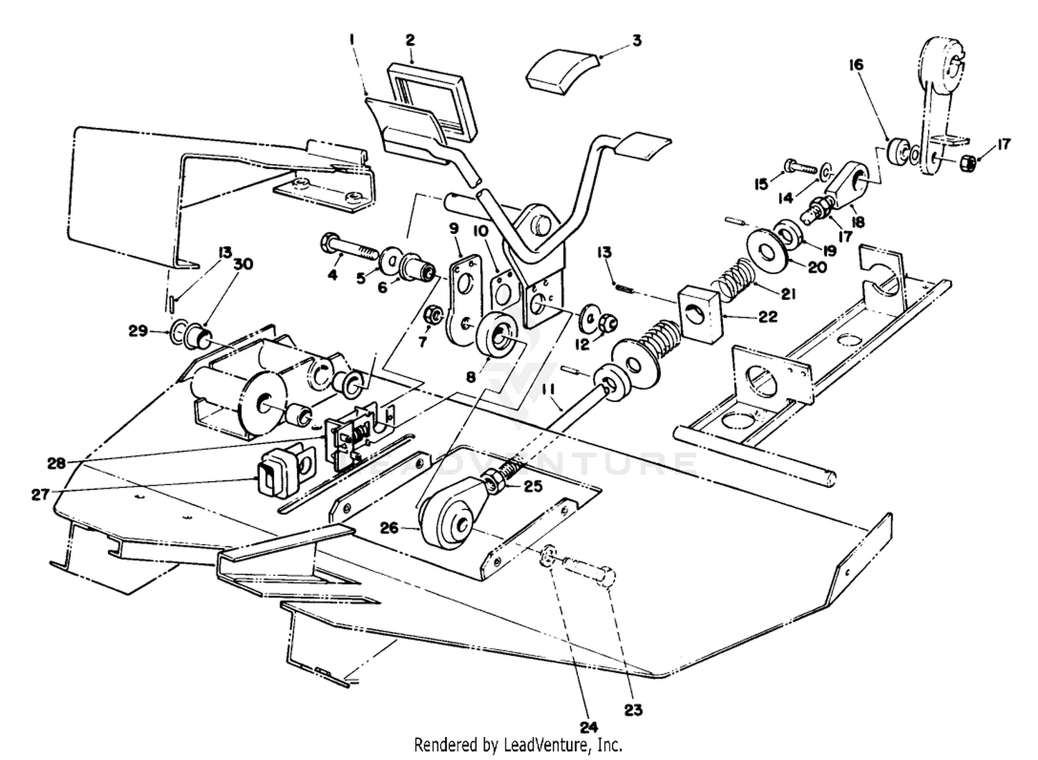 Traction Pedal Assembly