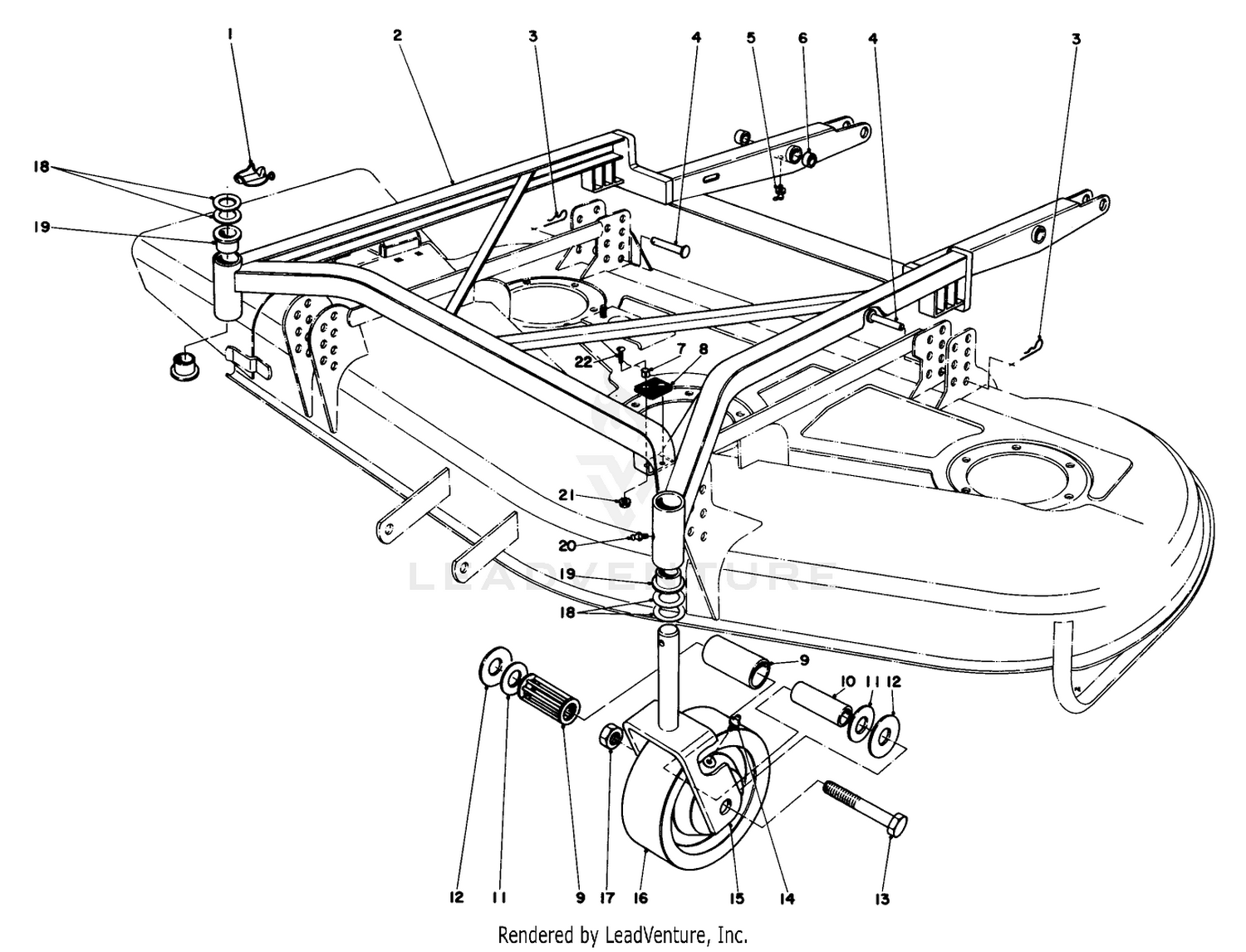 Deck Suspension Assembly
