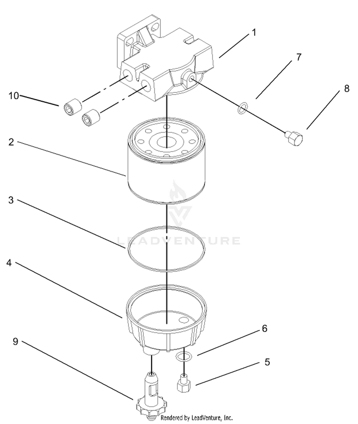Water / Fuel Filter Assembly No. 98-9305