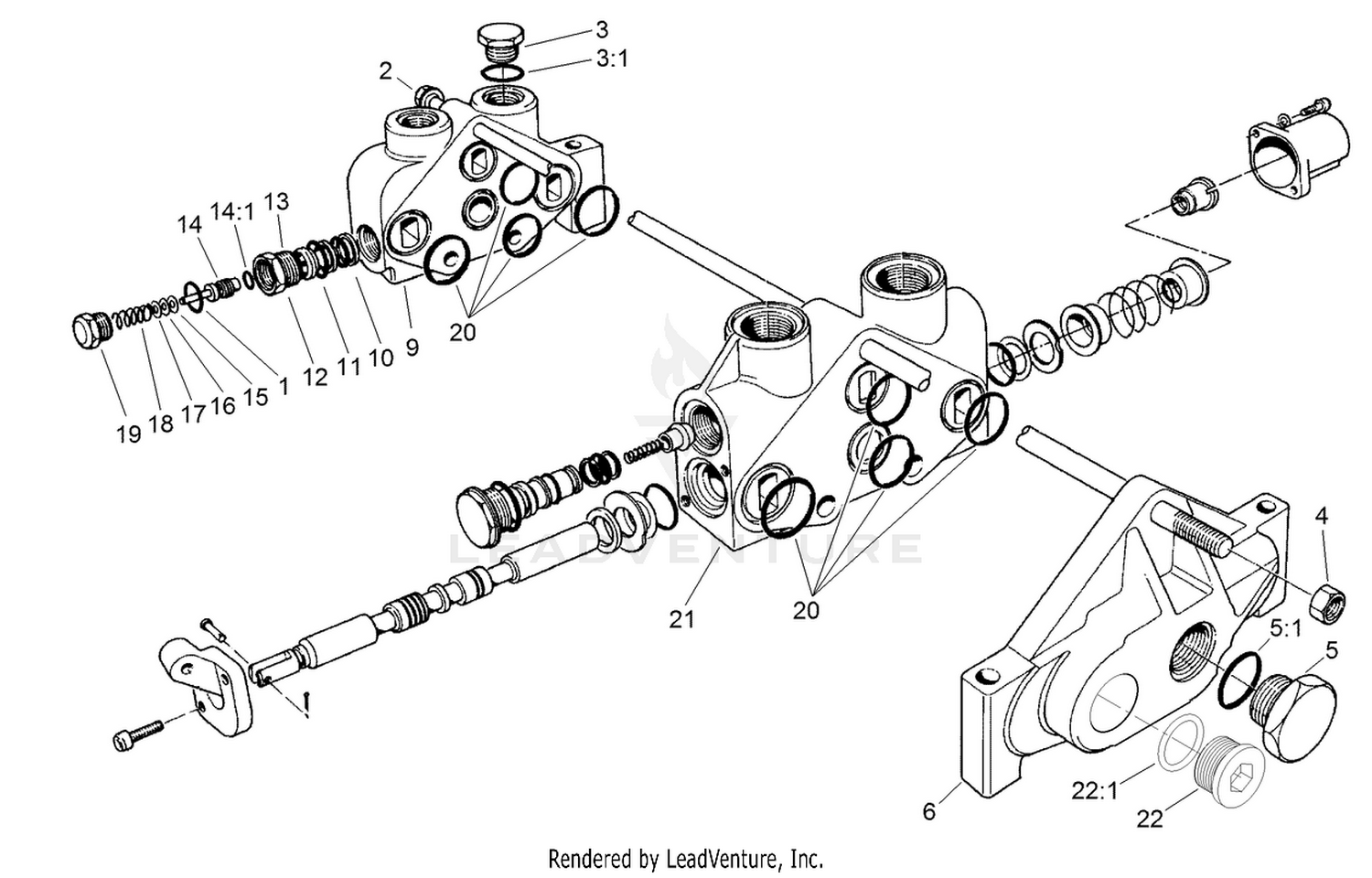 Hydraulic Valve Assembly No. 63-8510-03