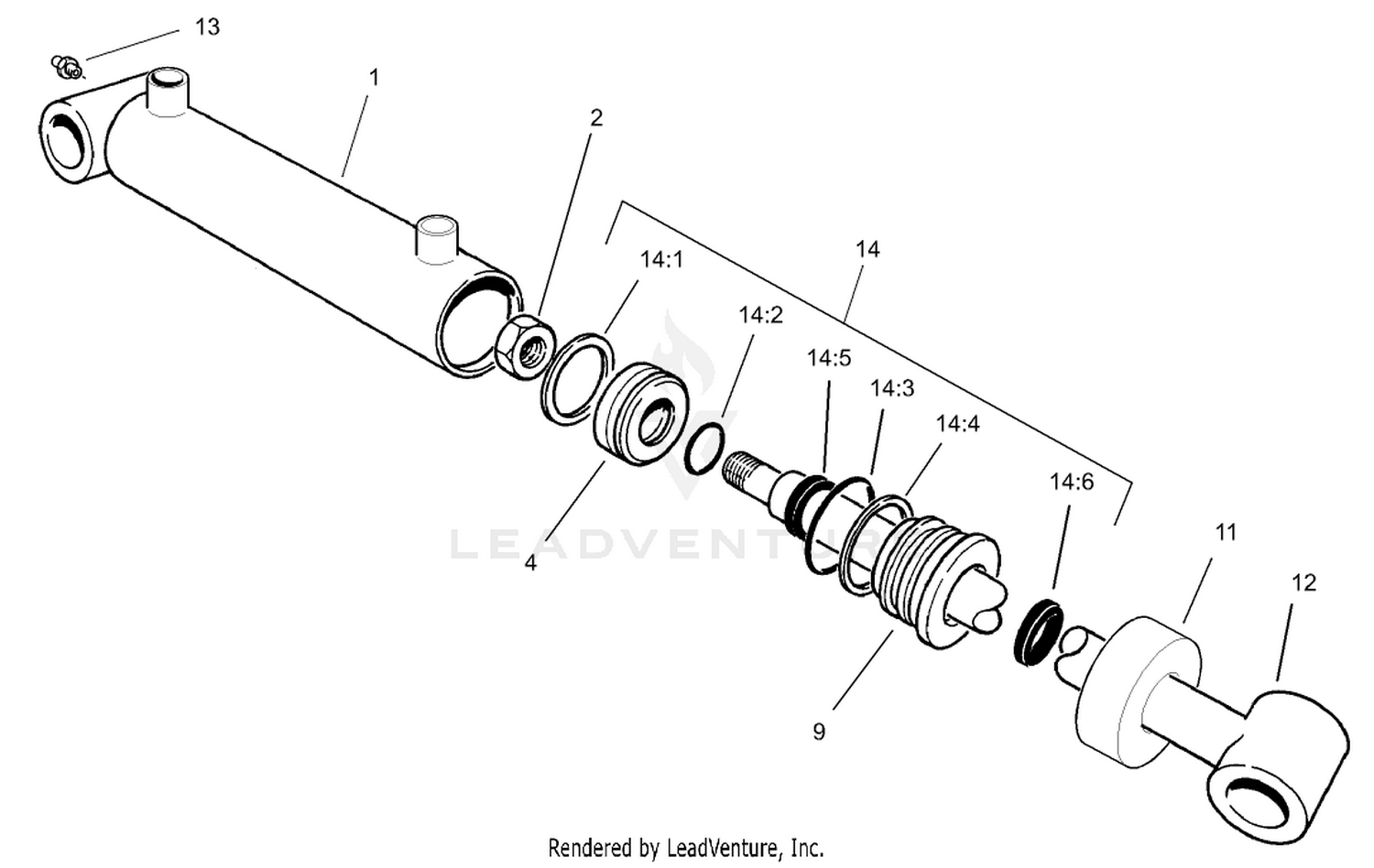 Hydraulic Cylinder Assembly No. 99-6986