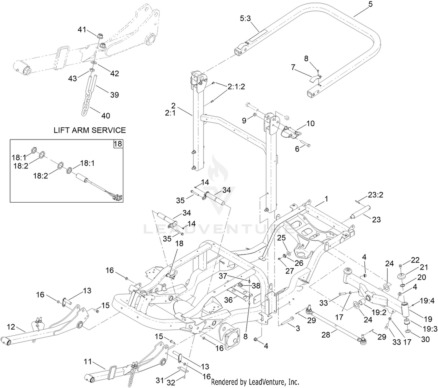 Frame and Roll-Over Protection System Assembly