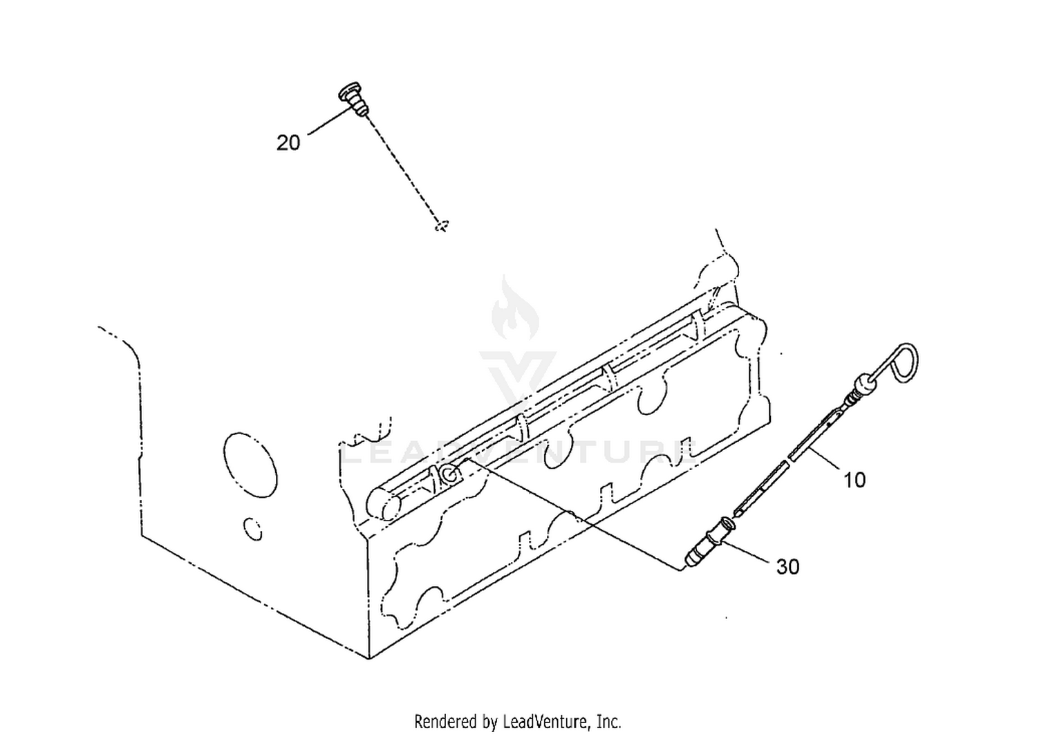 Dipstick and Guide Assembly