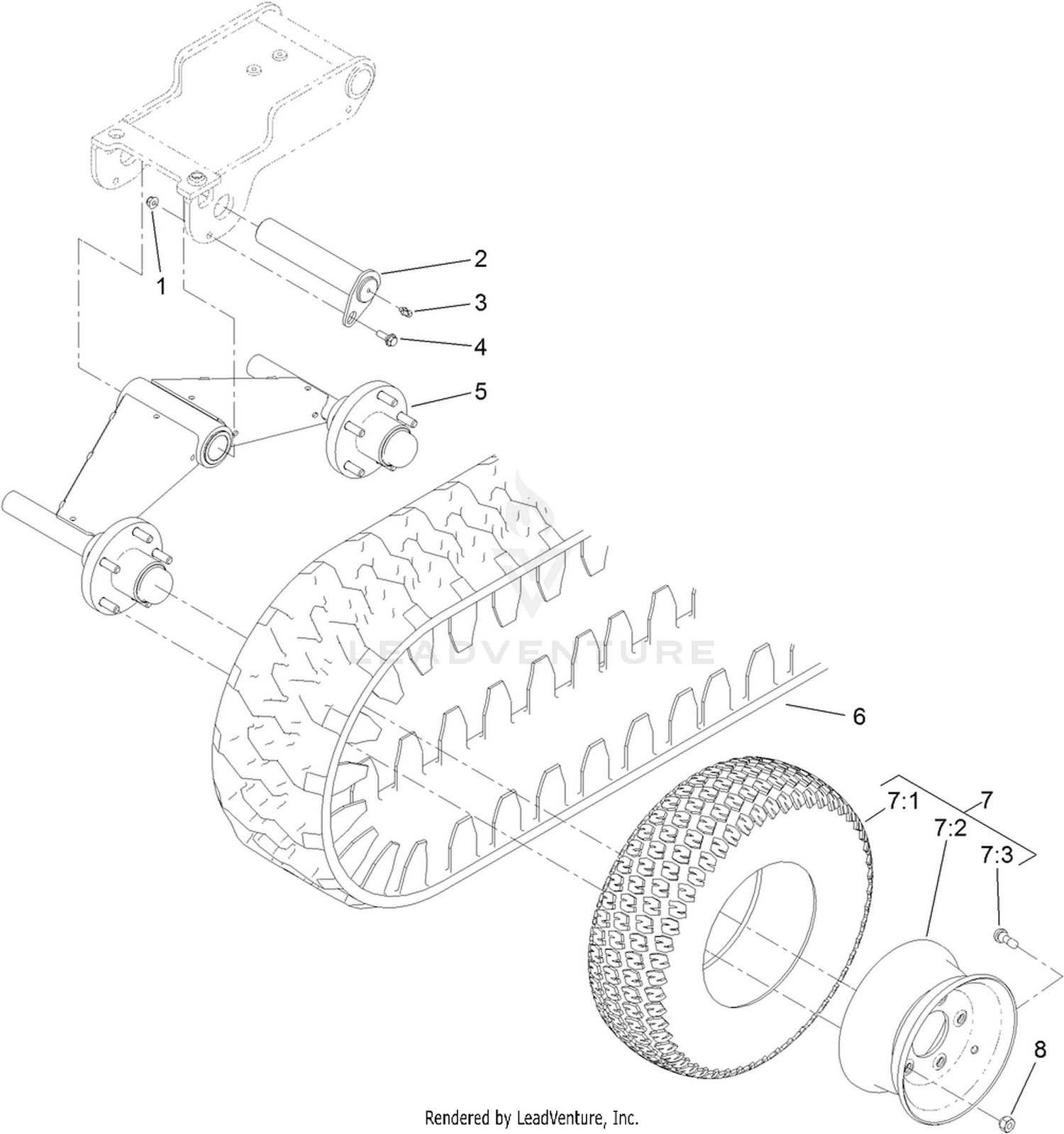 Bogie, Track and Wheel Assembly
