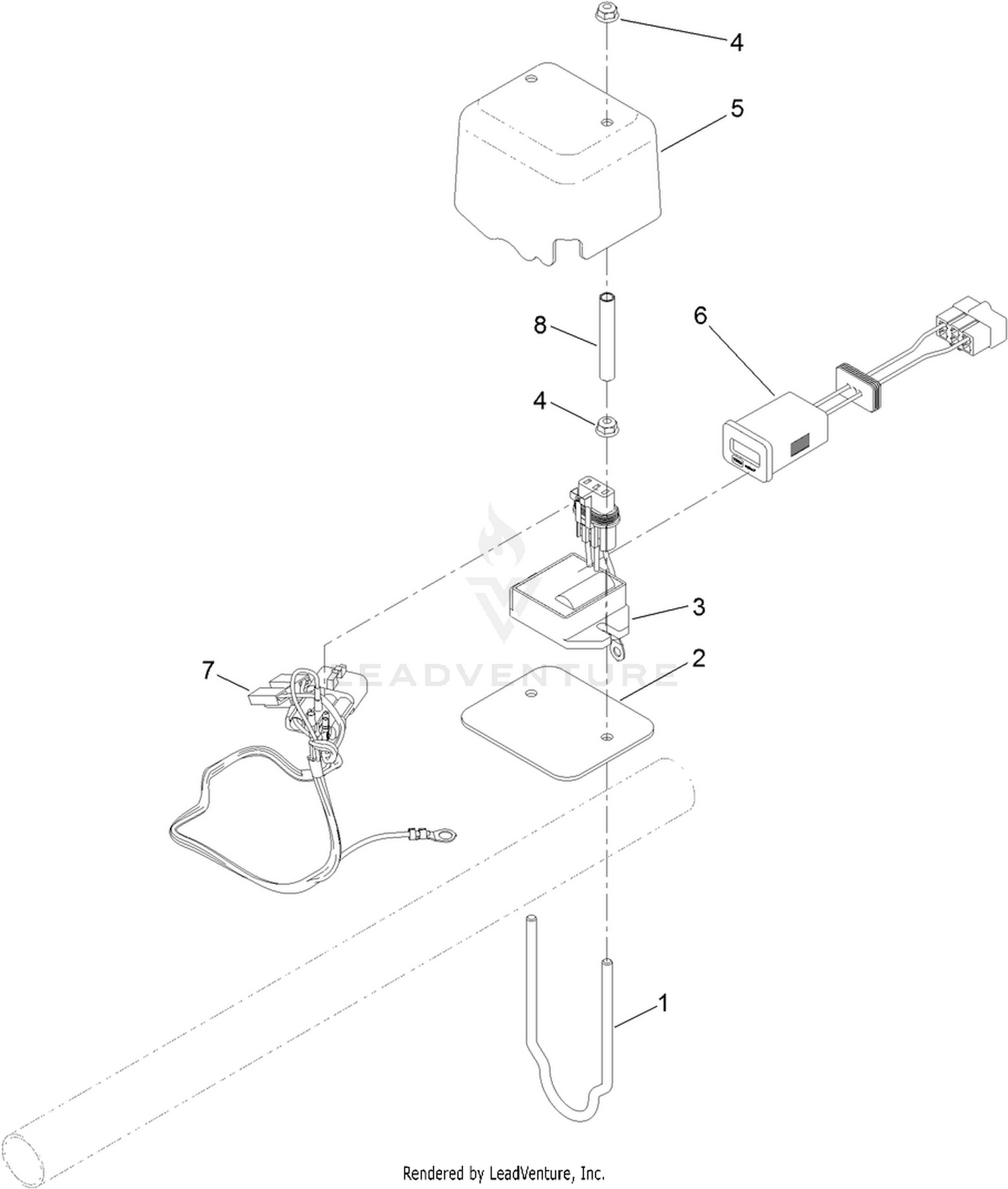 Wireless Hour Meter Assembly No. 139-4369