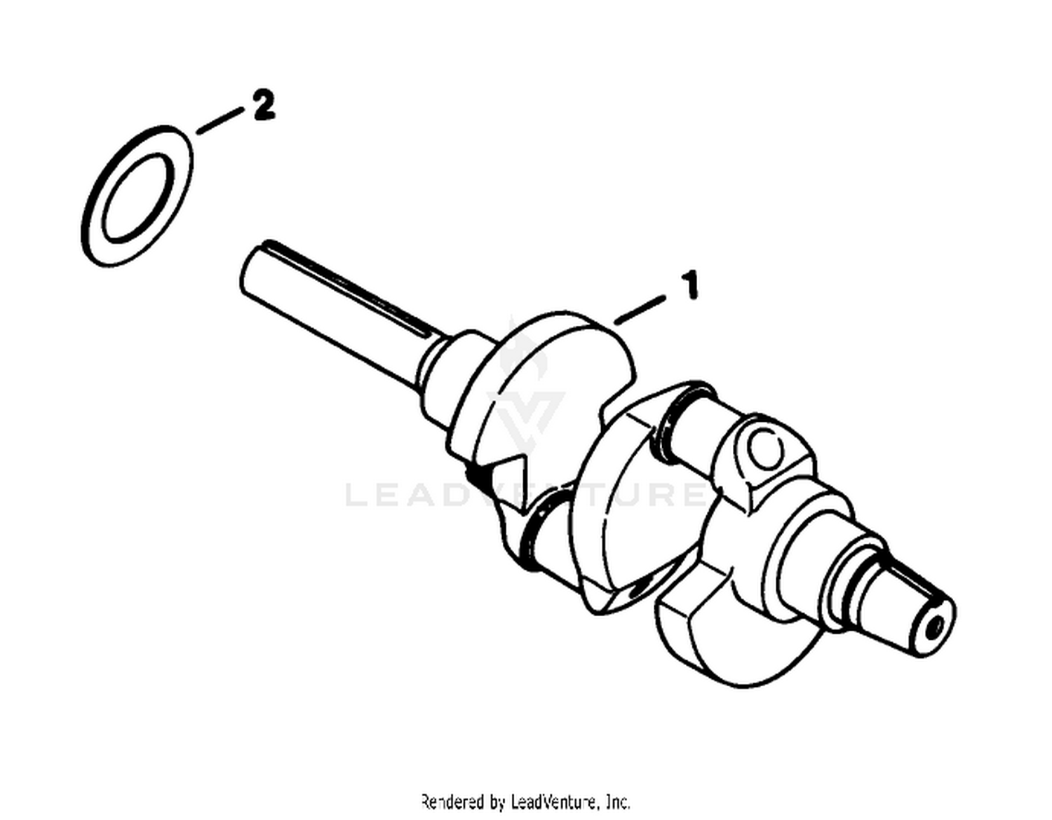 Crankshaft-Engine Kohler Model No. Kt17qs Type No. 24324 (continued)