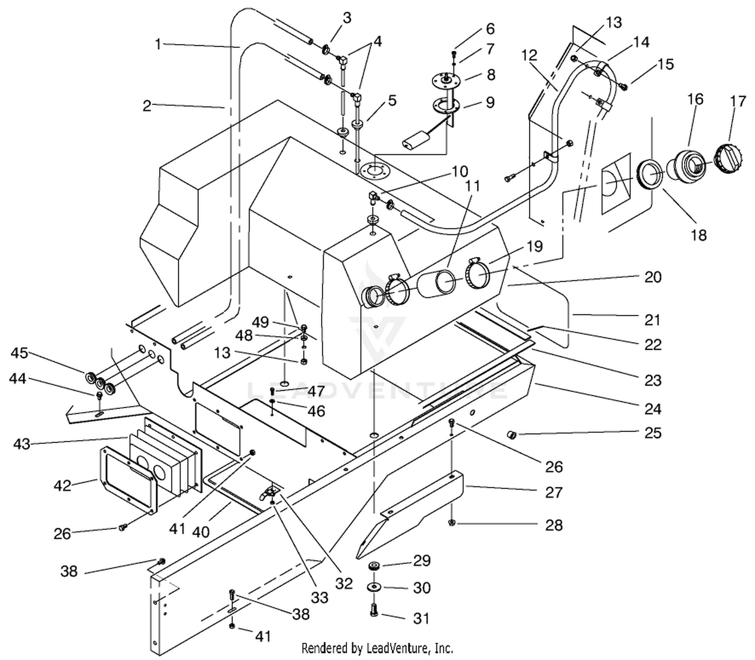 Fuel Tank  Lower Body Assembly