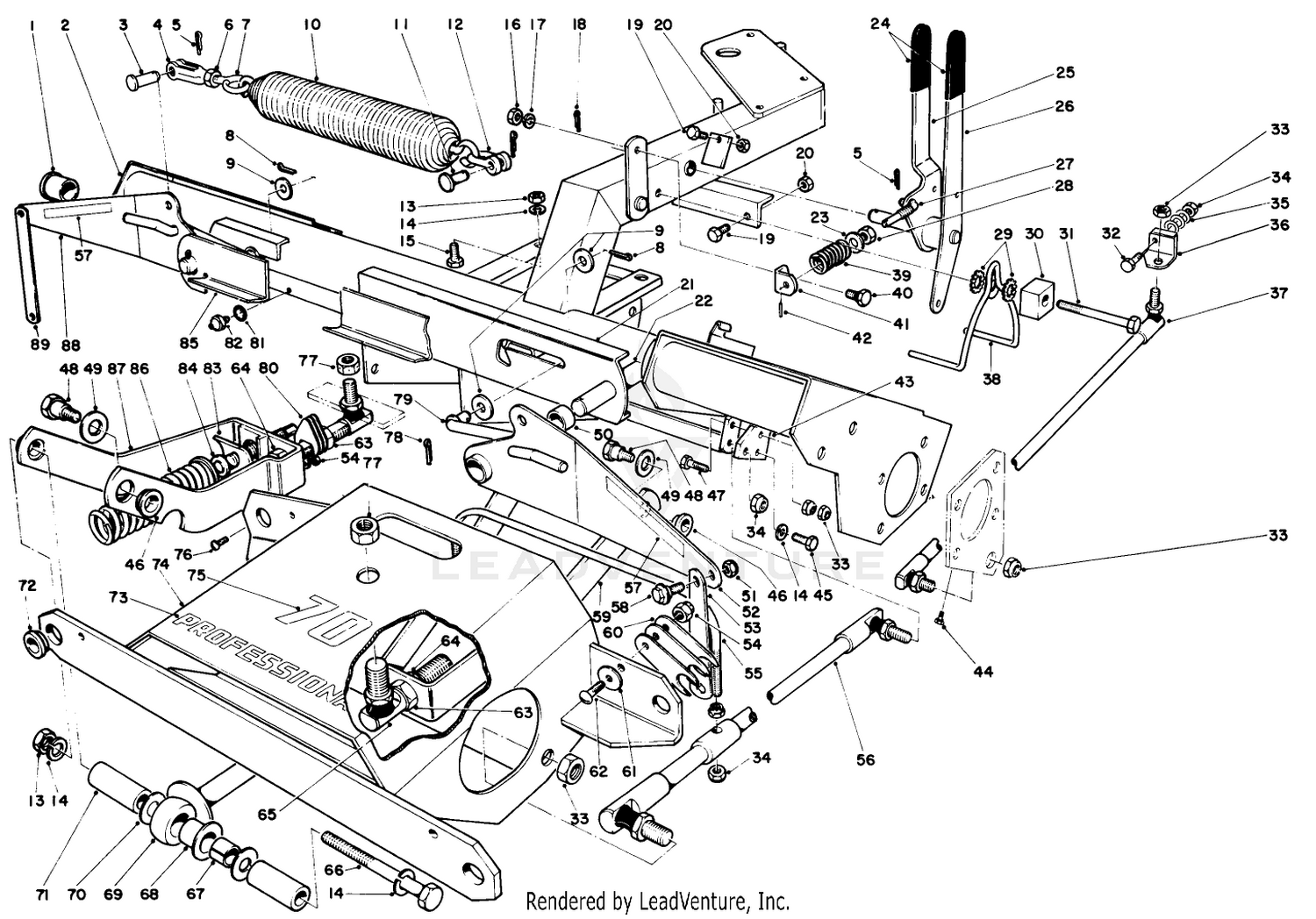 Main Frame  Counterbalance Assembly
