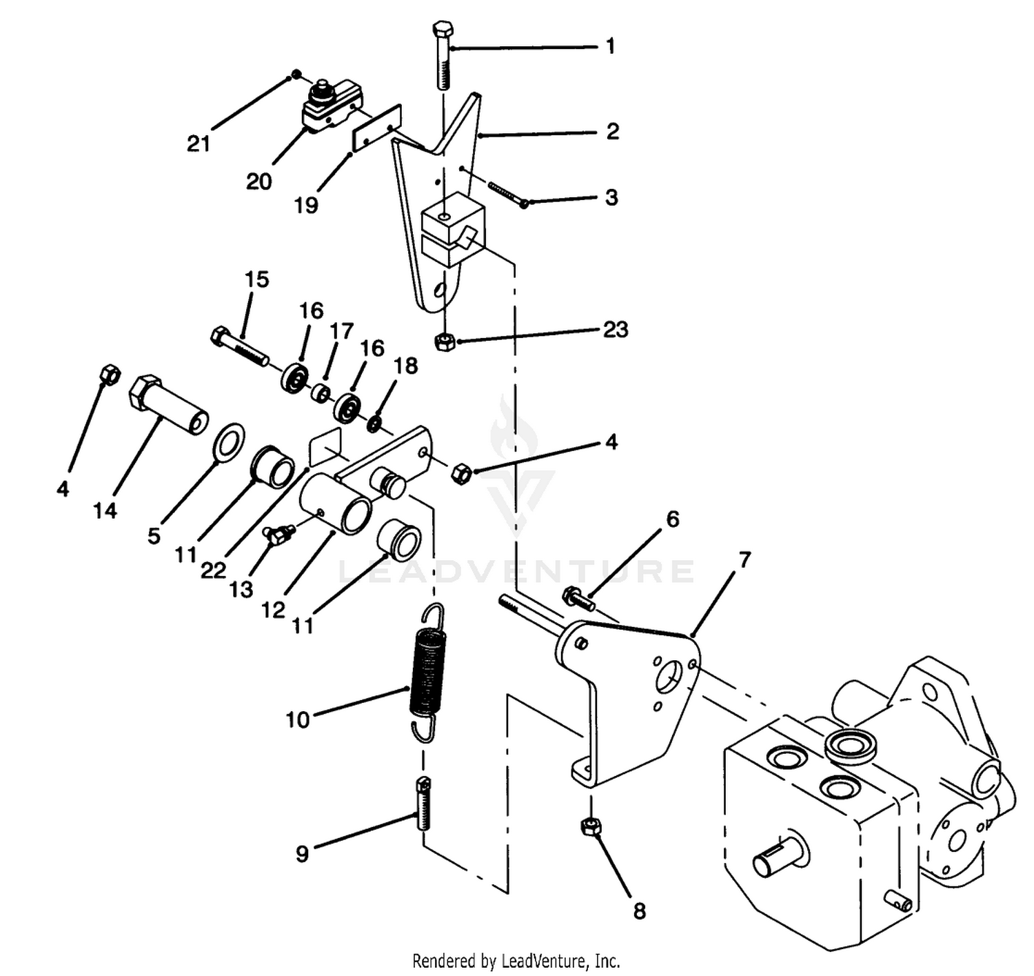 Pump Control Lever Assembly