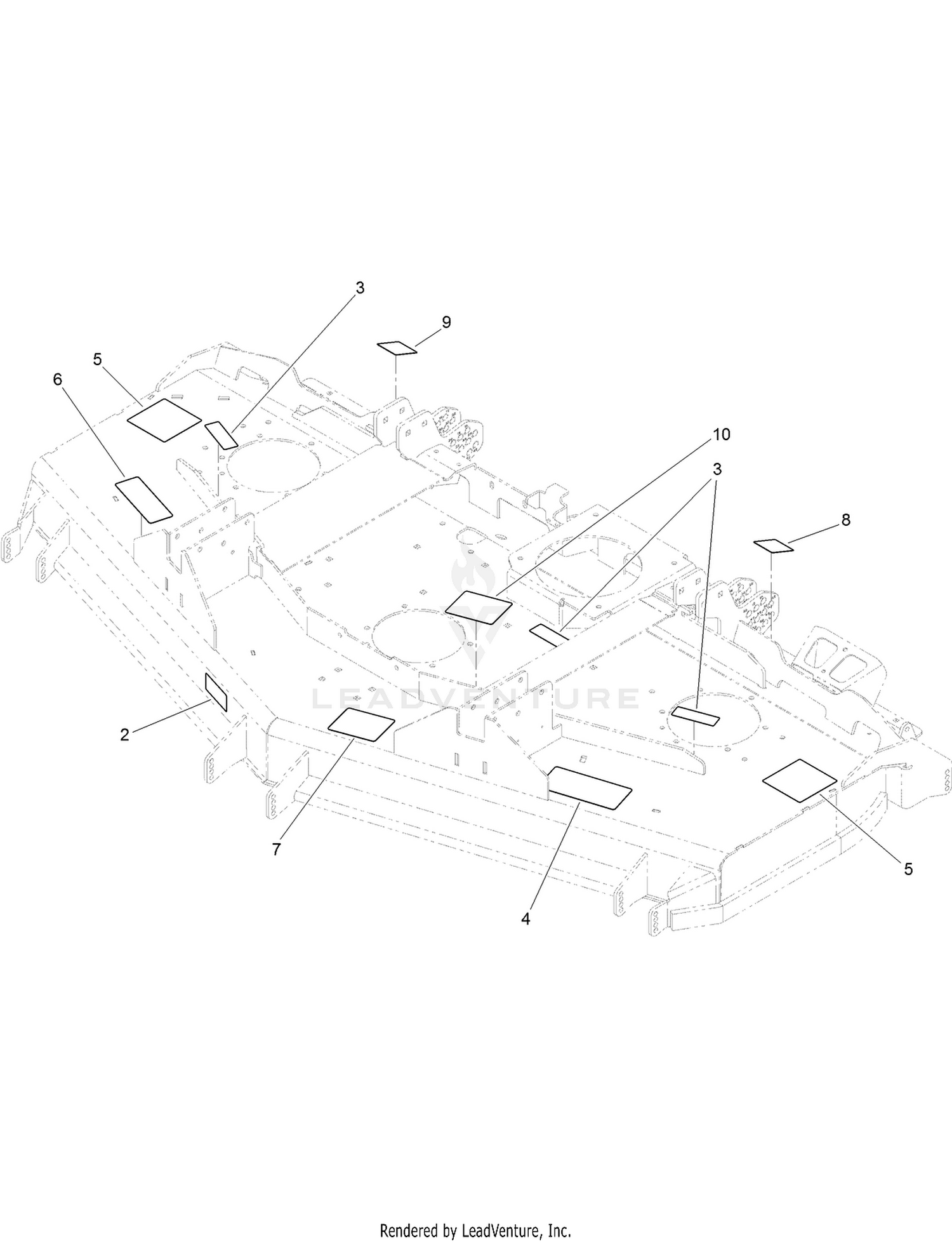 Decal Deck Assembly No. 139-0894SP