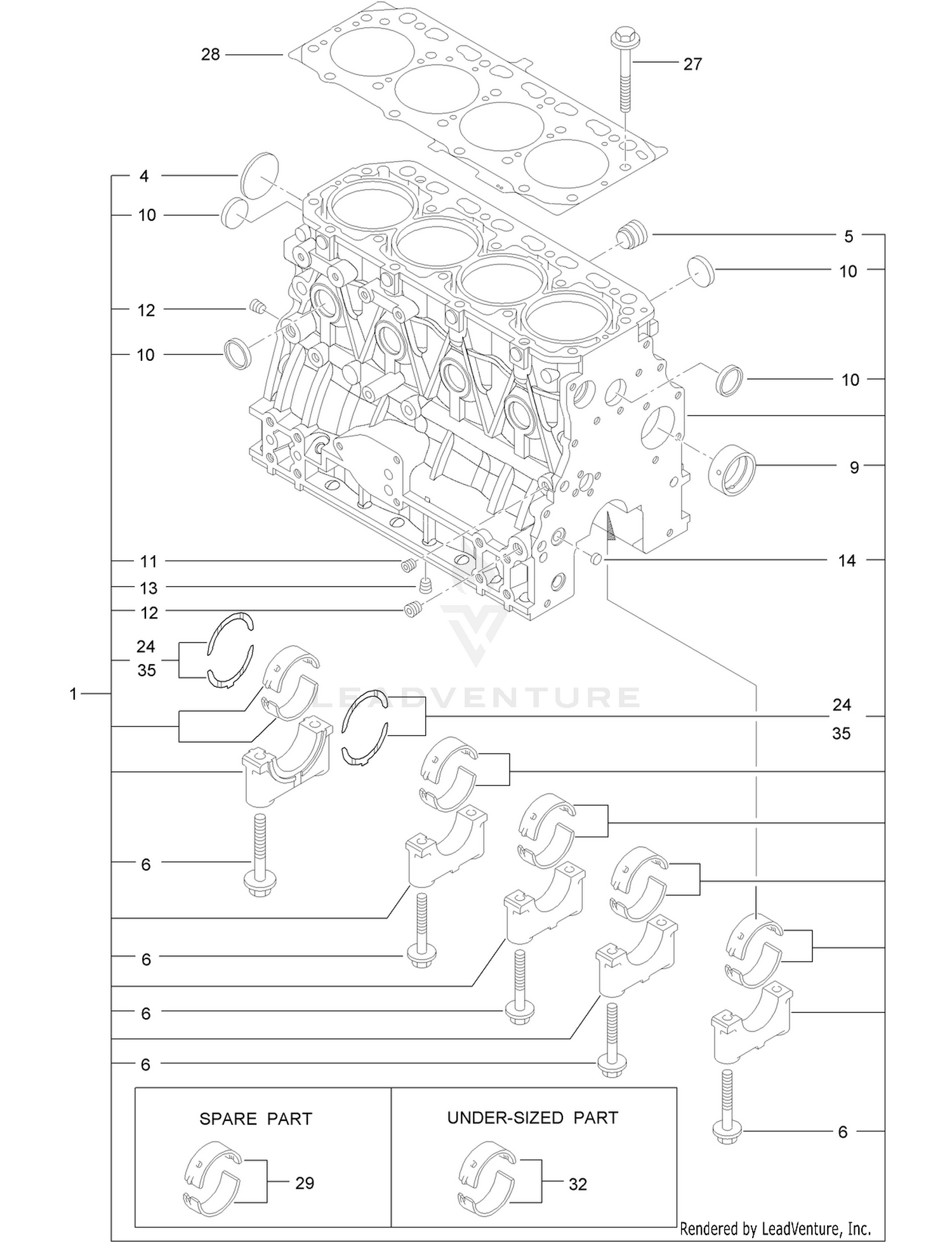 Cylinder Block Assembly