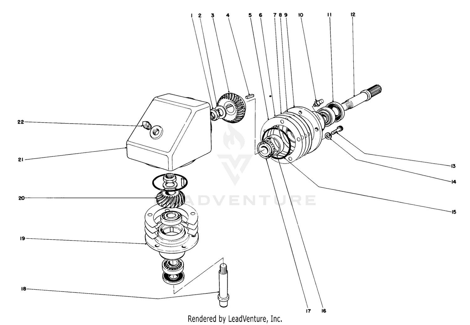 Gearbox Assembly (for Cutting Unit Model Nos. 38562, 30555  30560)