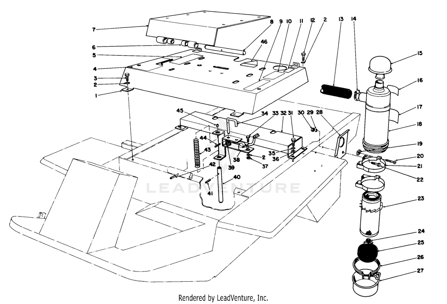 Seat Mount And Air Cleaner Assembly