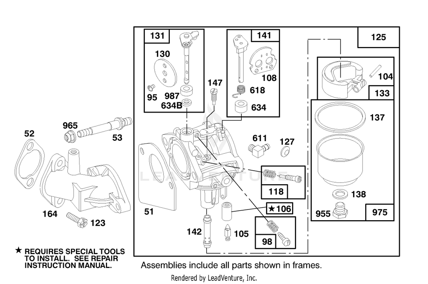 Engine Briggs  Stratton Model 282707-0119-01 3