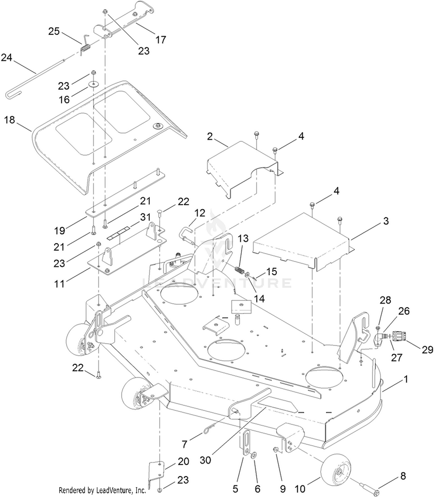 48 Inch Deck Assembly