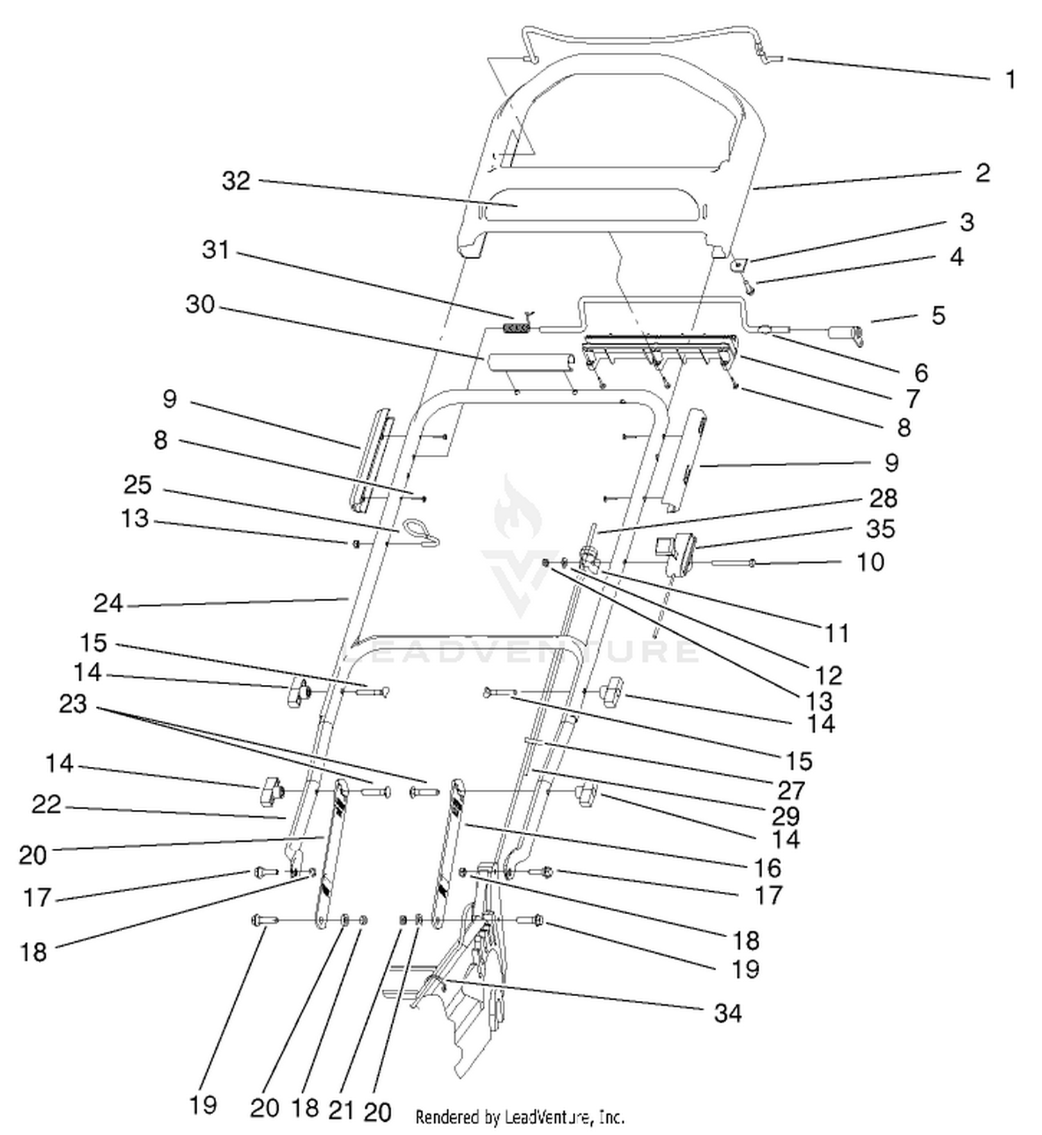 Handle  Controls Assembly