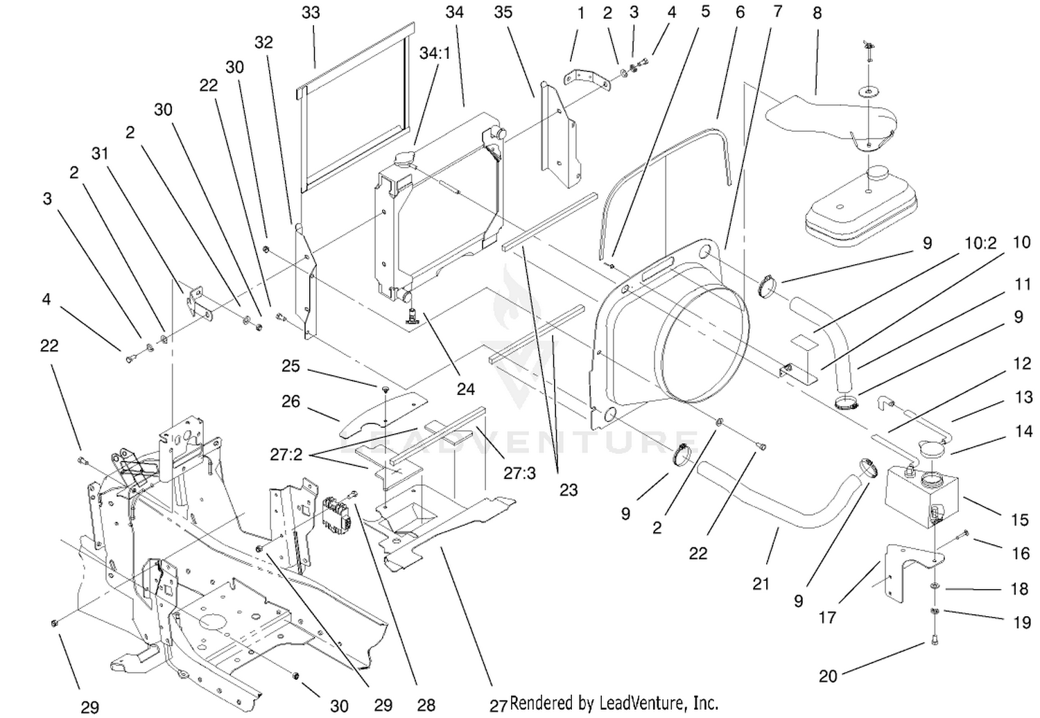 Liquid Cooled Gas Engine Assembly (cont.)