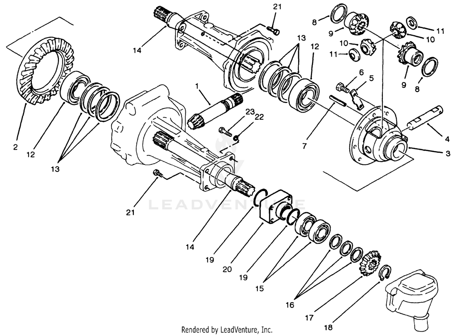 Differential  Shaft Assembly Axle No. 74-5620 (model No. 30455 Only)