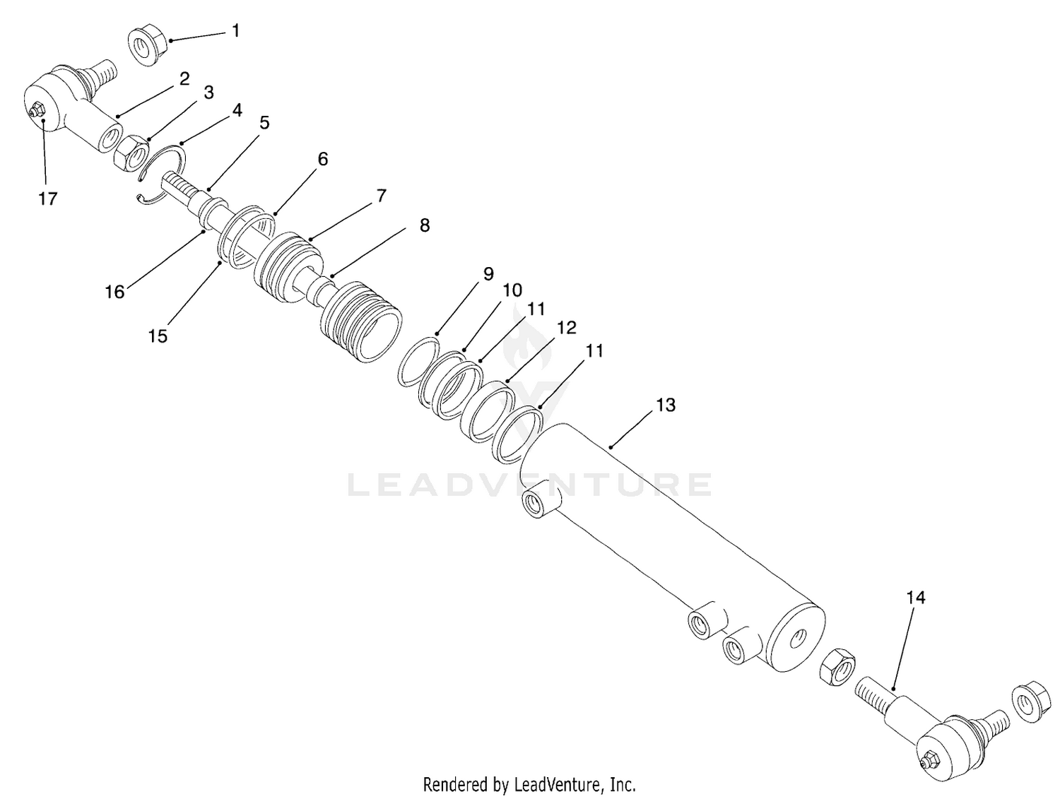 Hydraulic Cylinder Assembly No. 86-2190