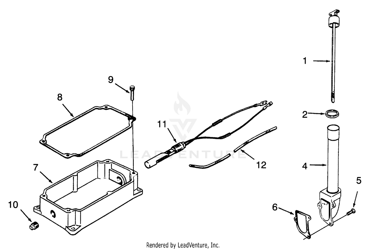 Oil Pan And Dipstick
