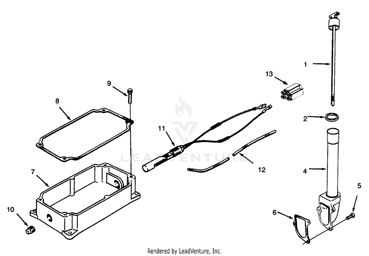 Oil Pan And Dipstick
