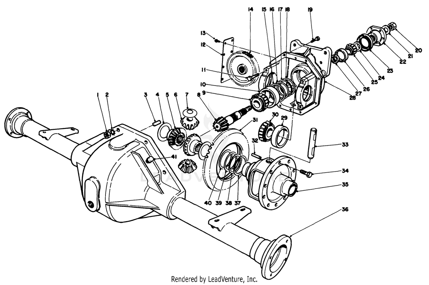FRONT AXLE ASSEMBLY NO. 71-4390