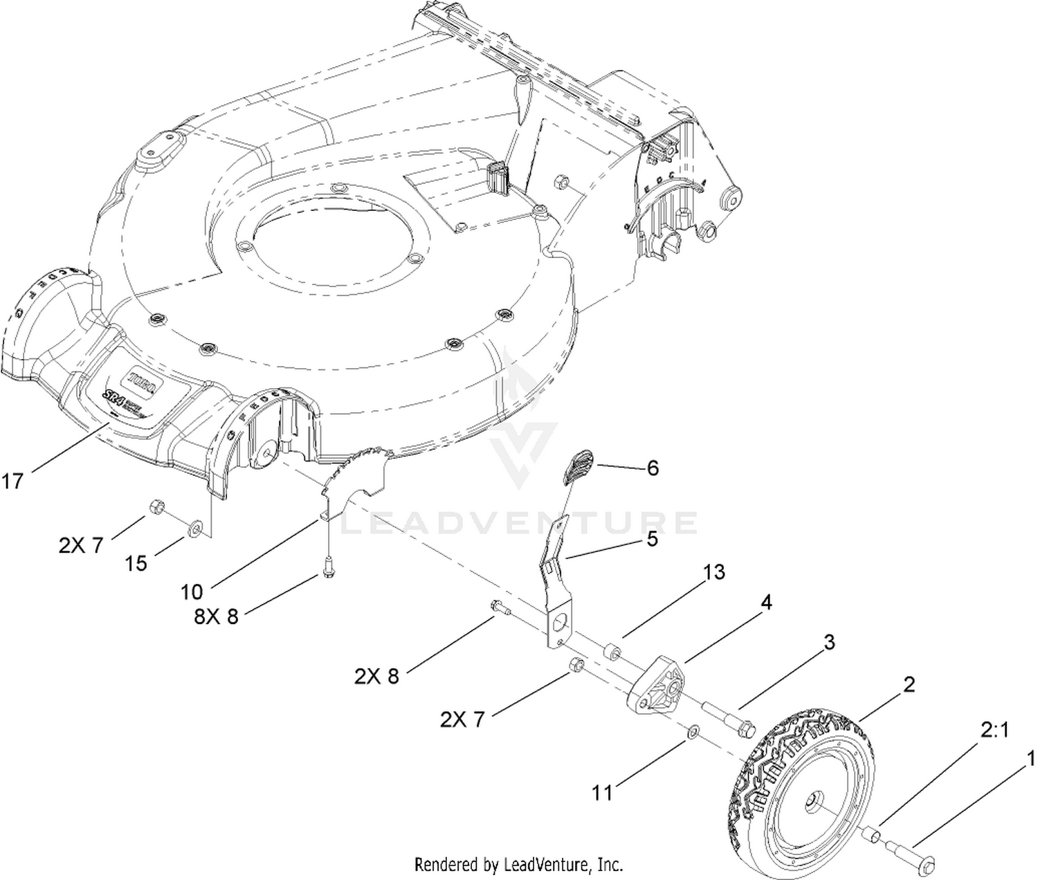 Height-of-Cut and Front Wheel Assembly