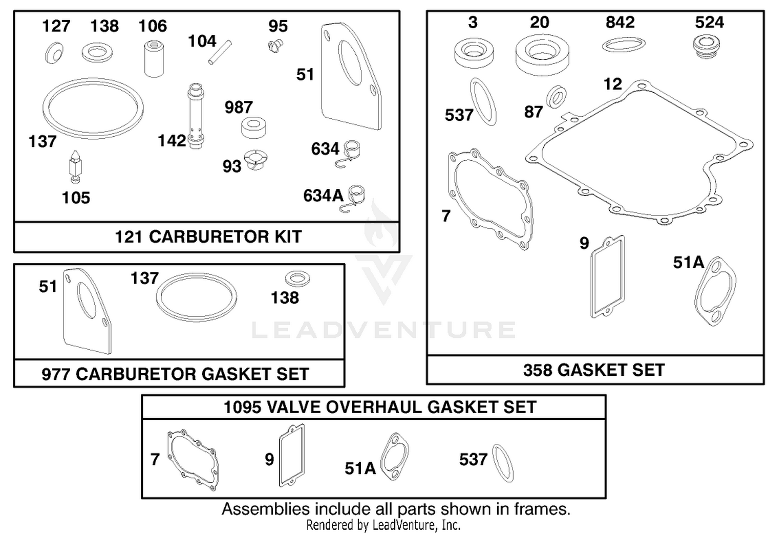 Engine Briggs  Stratton Model 283707-1156-E1 8