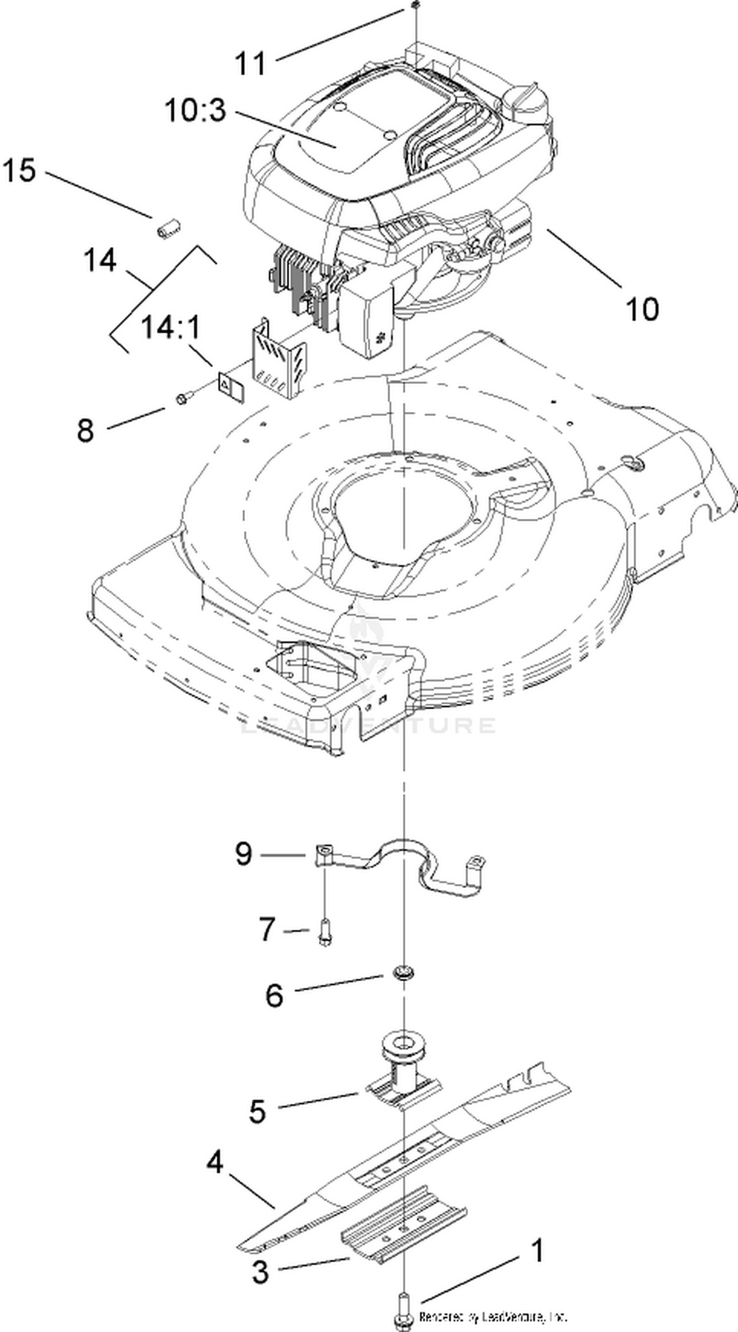 Engine and Blade Assembly