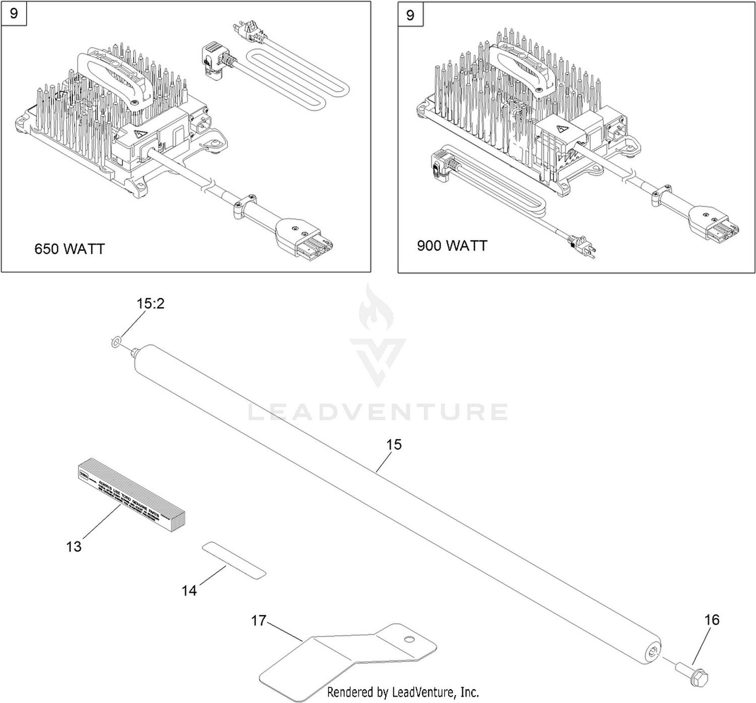 Charger and Miscellaneous Parts Assembly