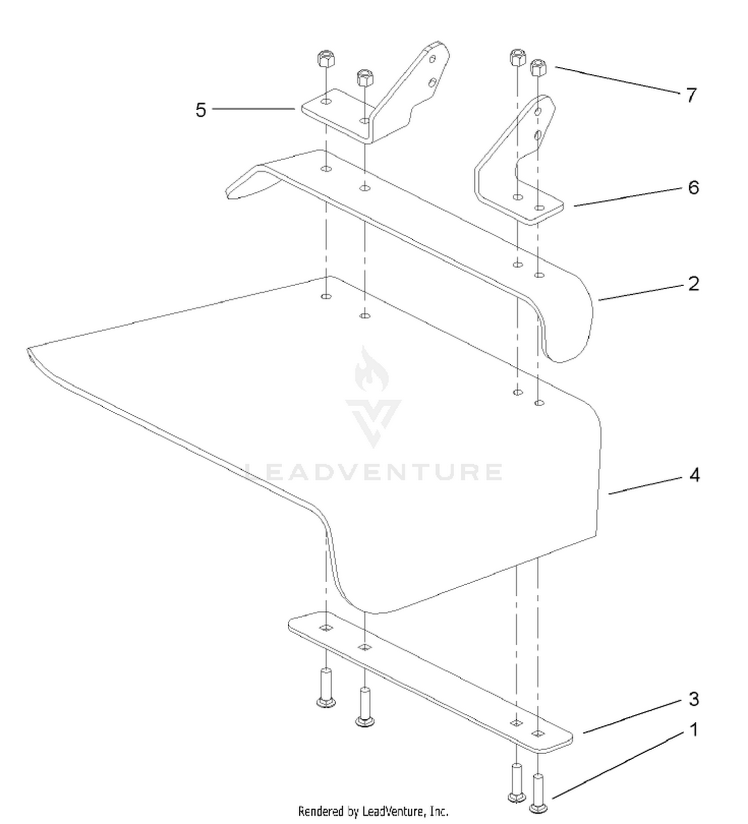 Rubber Deflector Assembly No. 108-2792