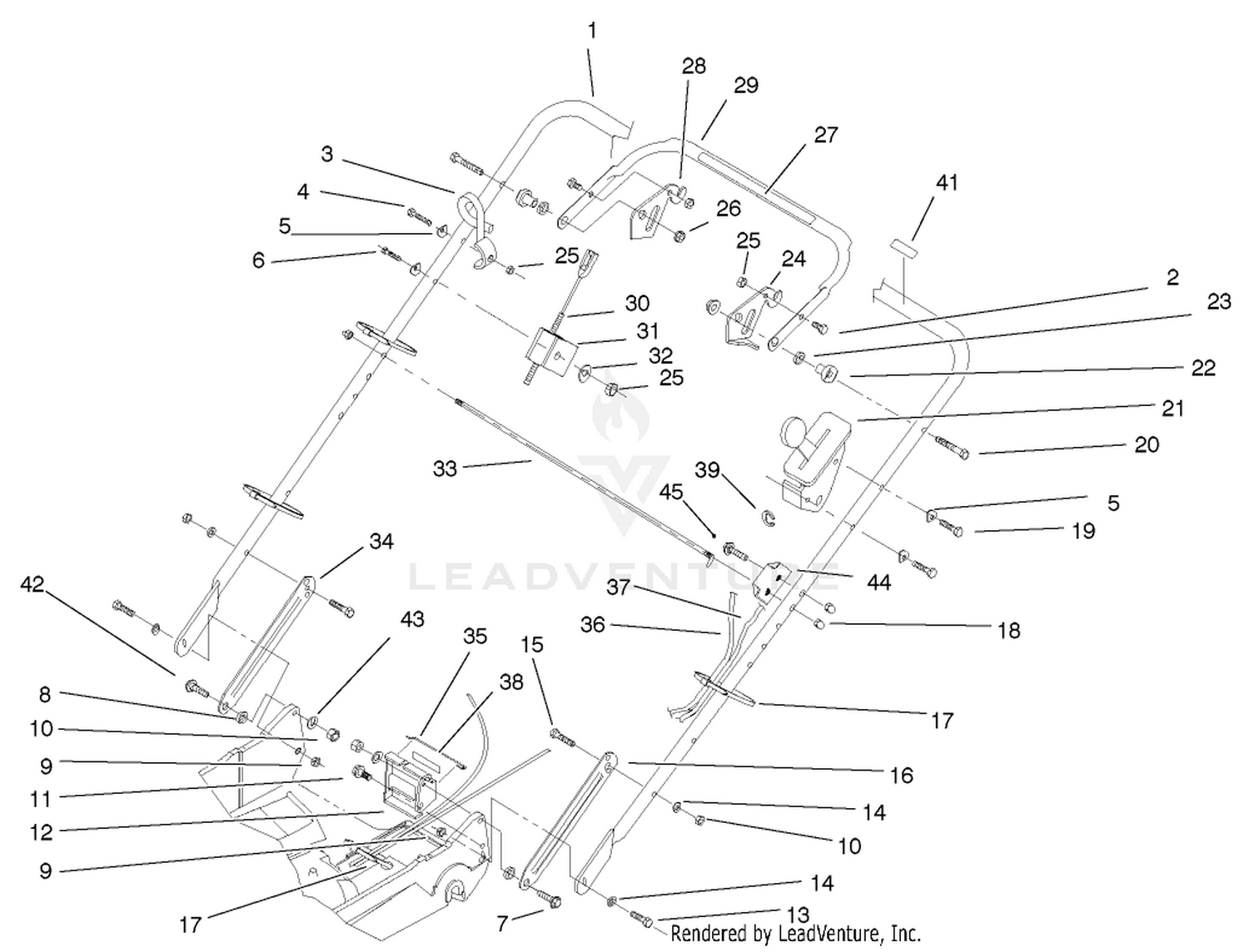 Handle And Controls Assembly