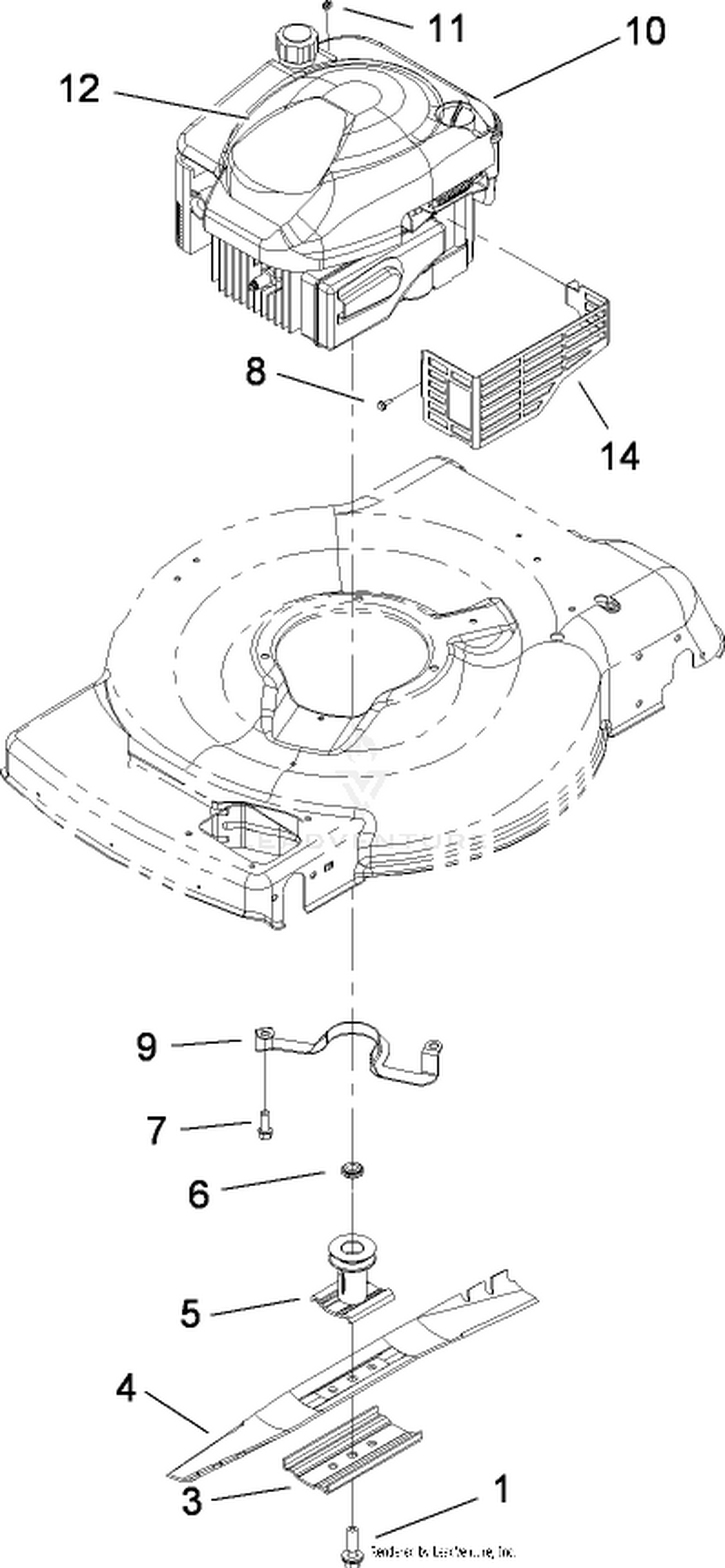 Engine and Blade Assembly