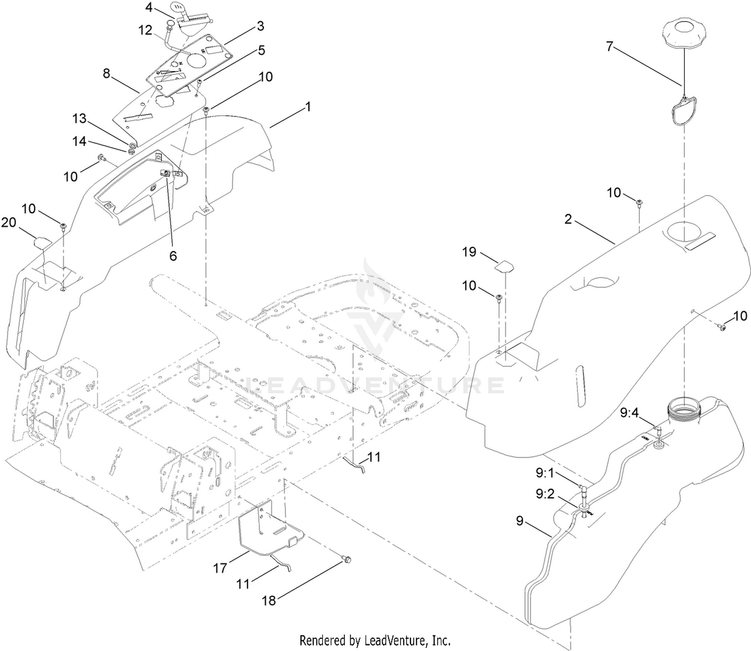 Body Styling and Fuel Pod Assembly