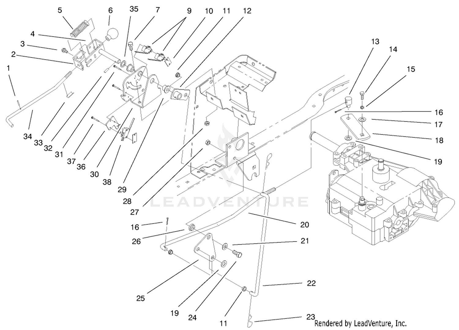 Gear Shift Linkage Assembly