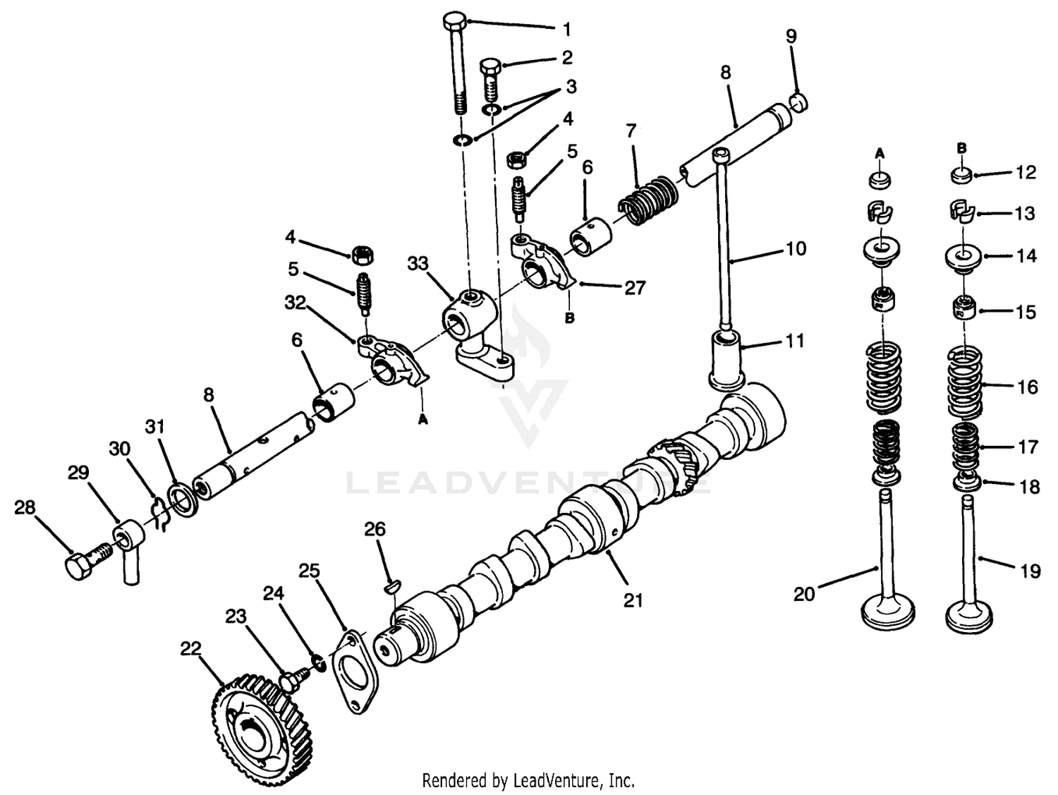 Valve  Camshaft Assembly