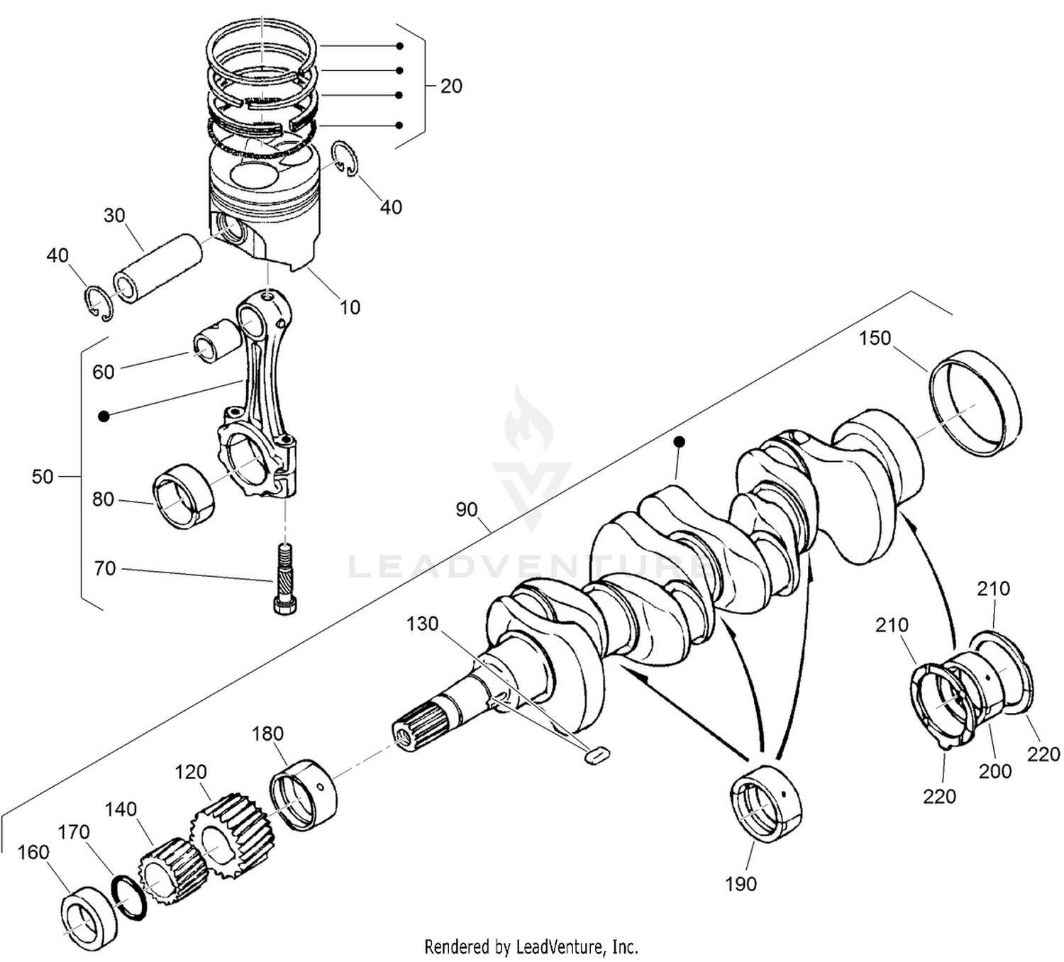 Piston and Crankshaft Assembly