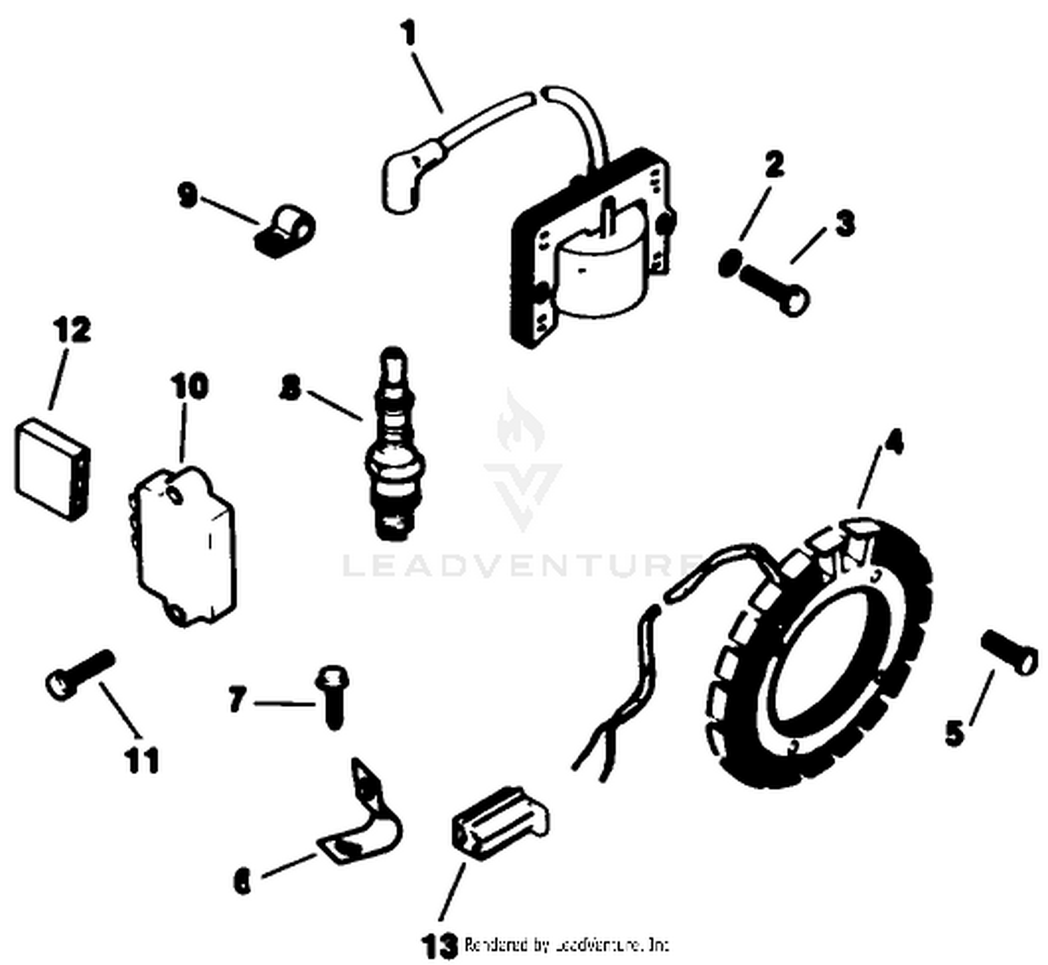 Ignition-Kohler Engine Model No. M16 Spec. No. 711 526