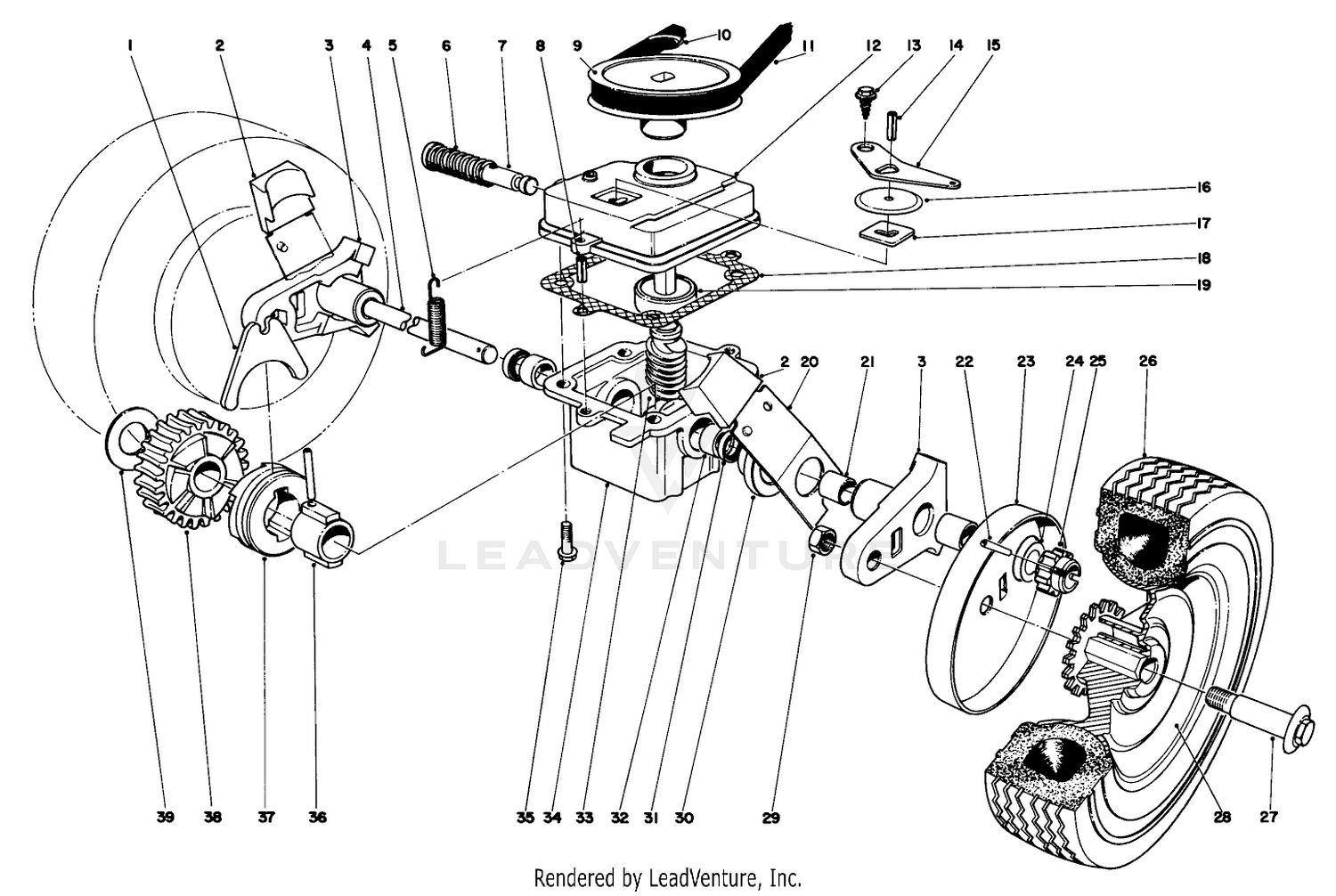 Gear Box Assembly Model No. 21273