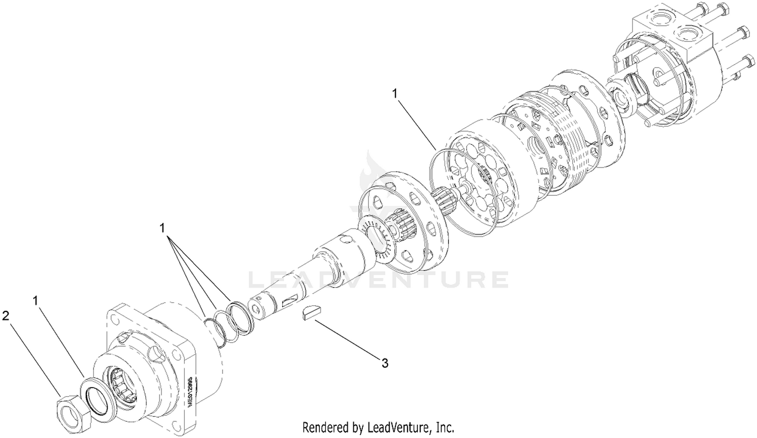 Hydraulic Motor Assembly No. 108-5155