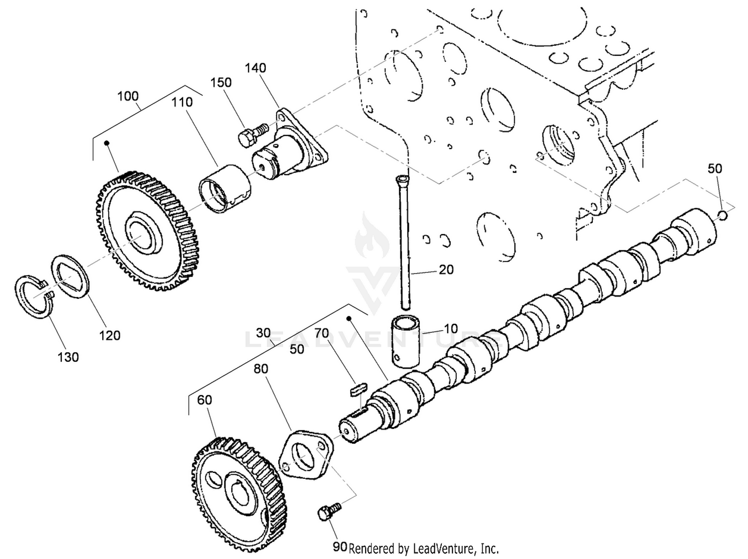 Cam Shaft and Idle Gear Assembly