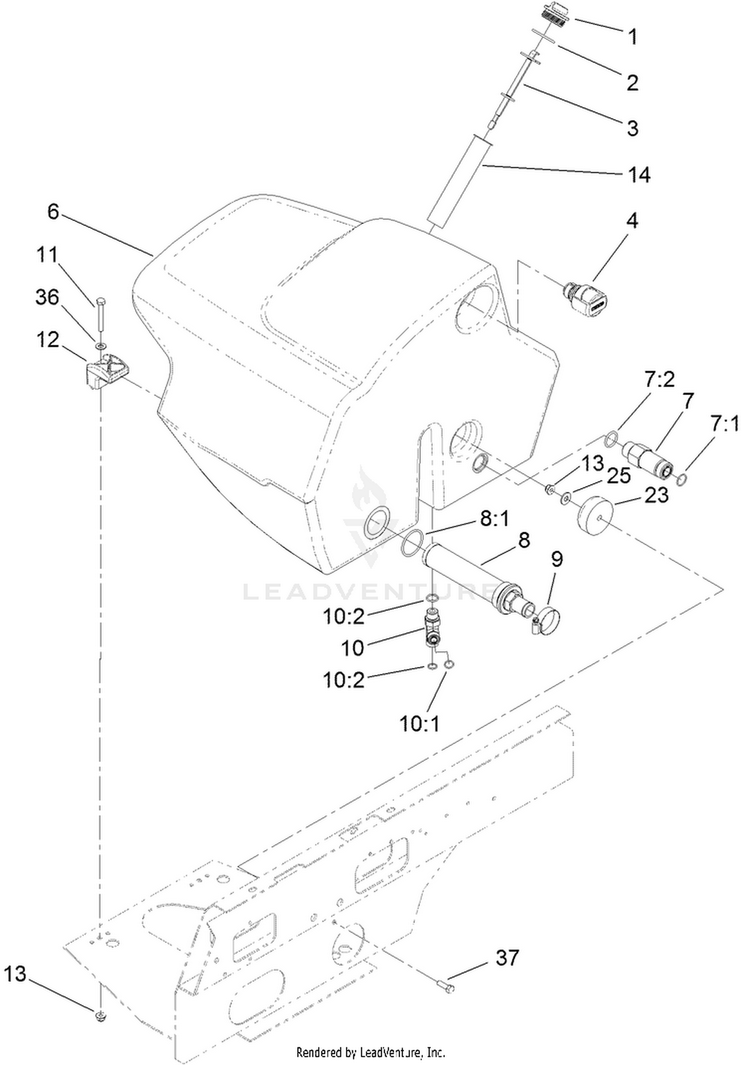 Hydraulic Filter and Reservoir Assembly