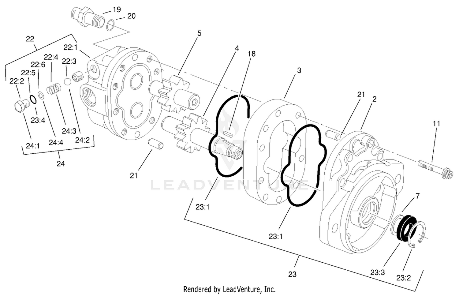 Motor Gear Assembly No. 99-3627