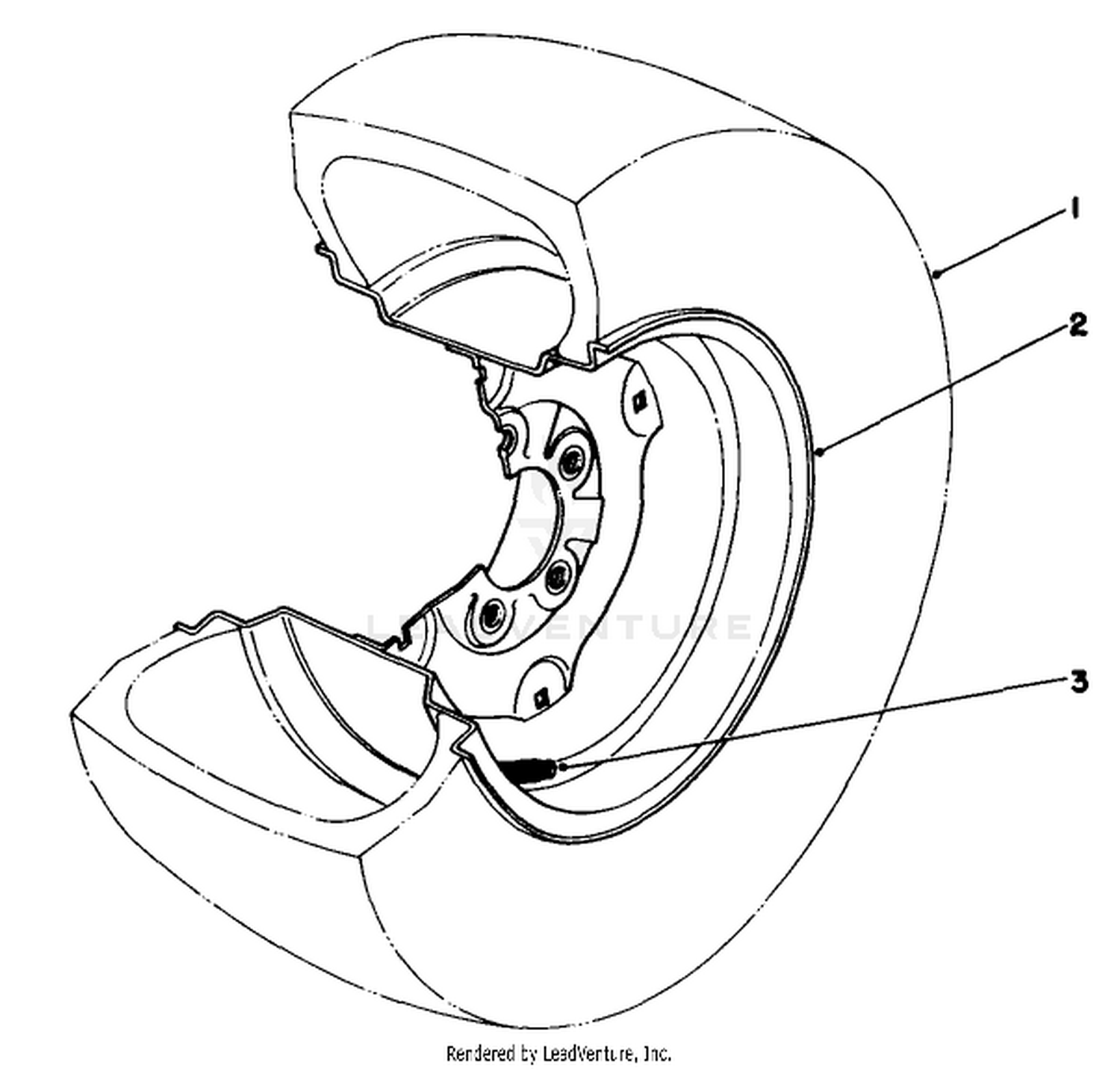 Tire  Wheel Assembly 23 X 10.50 X 12 (optional) N0. 62-7020
