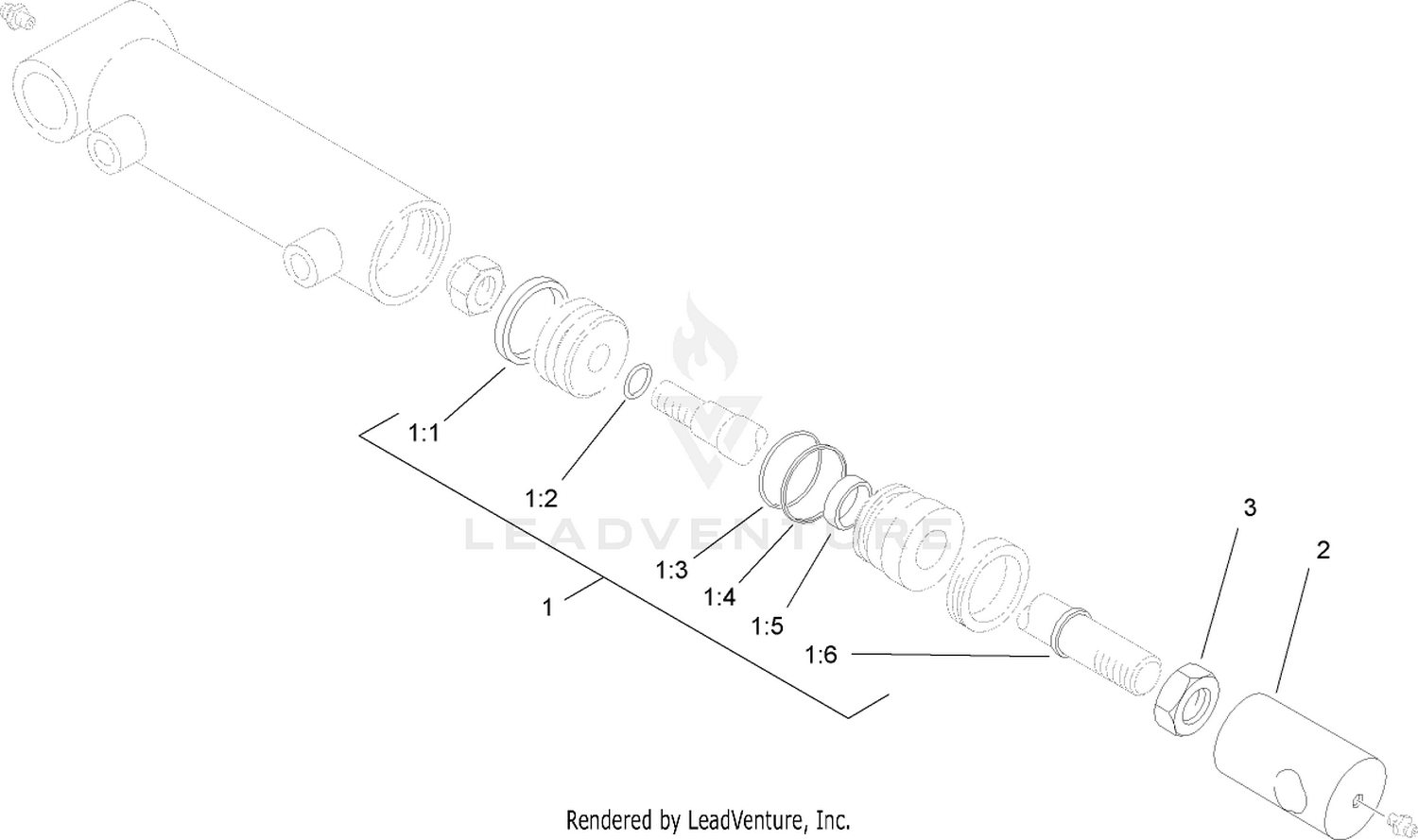 Hydraulic Cylinder Assembly No. 112-9916