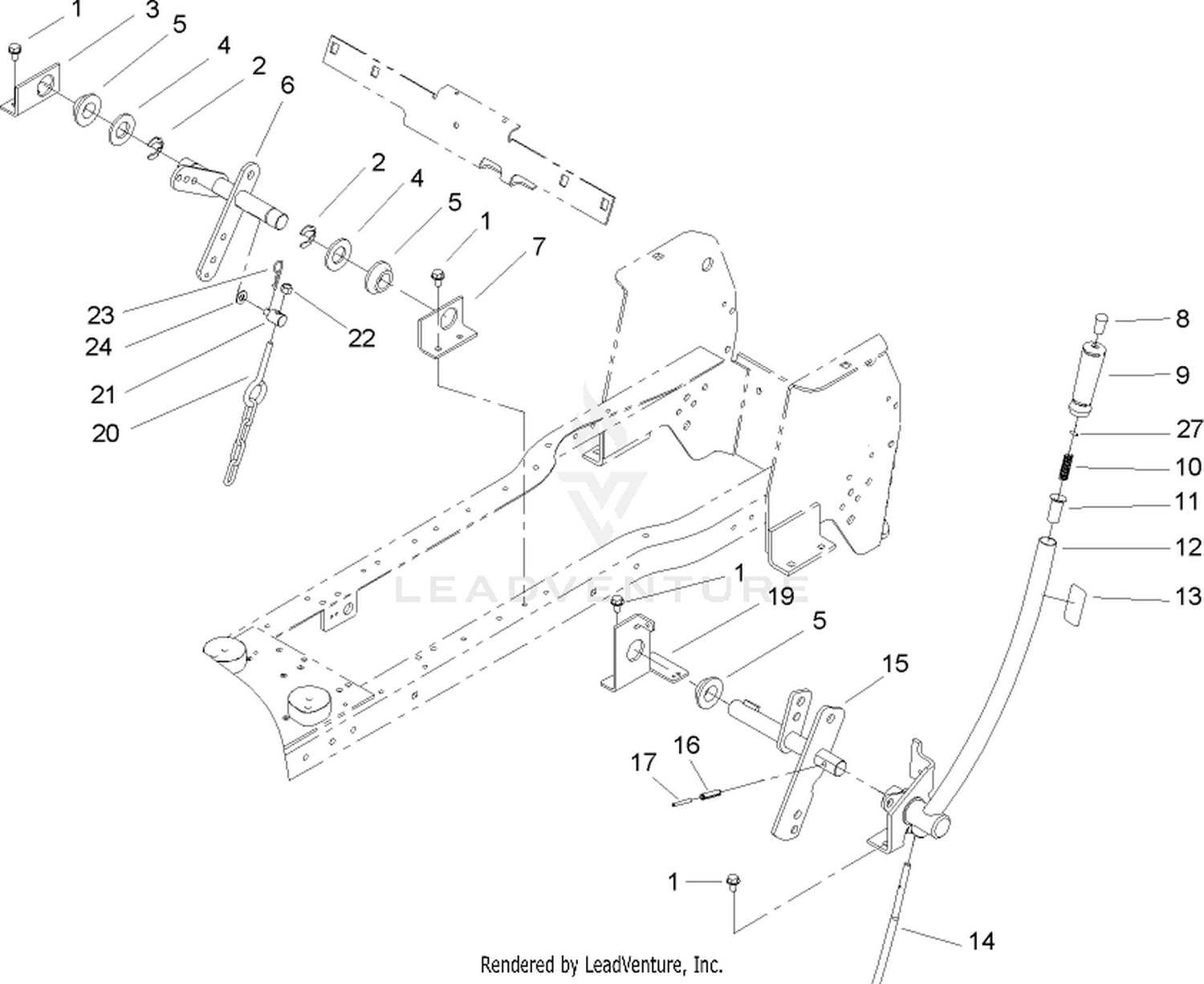 Manual Lift Lever Assembly