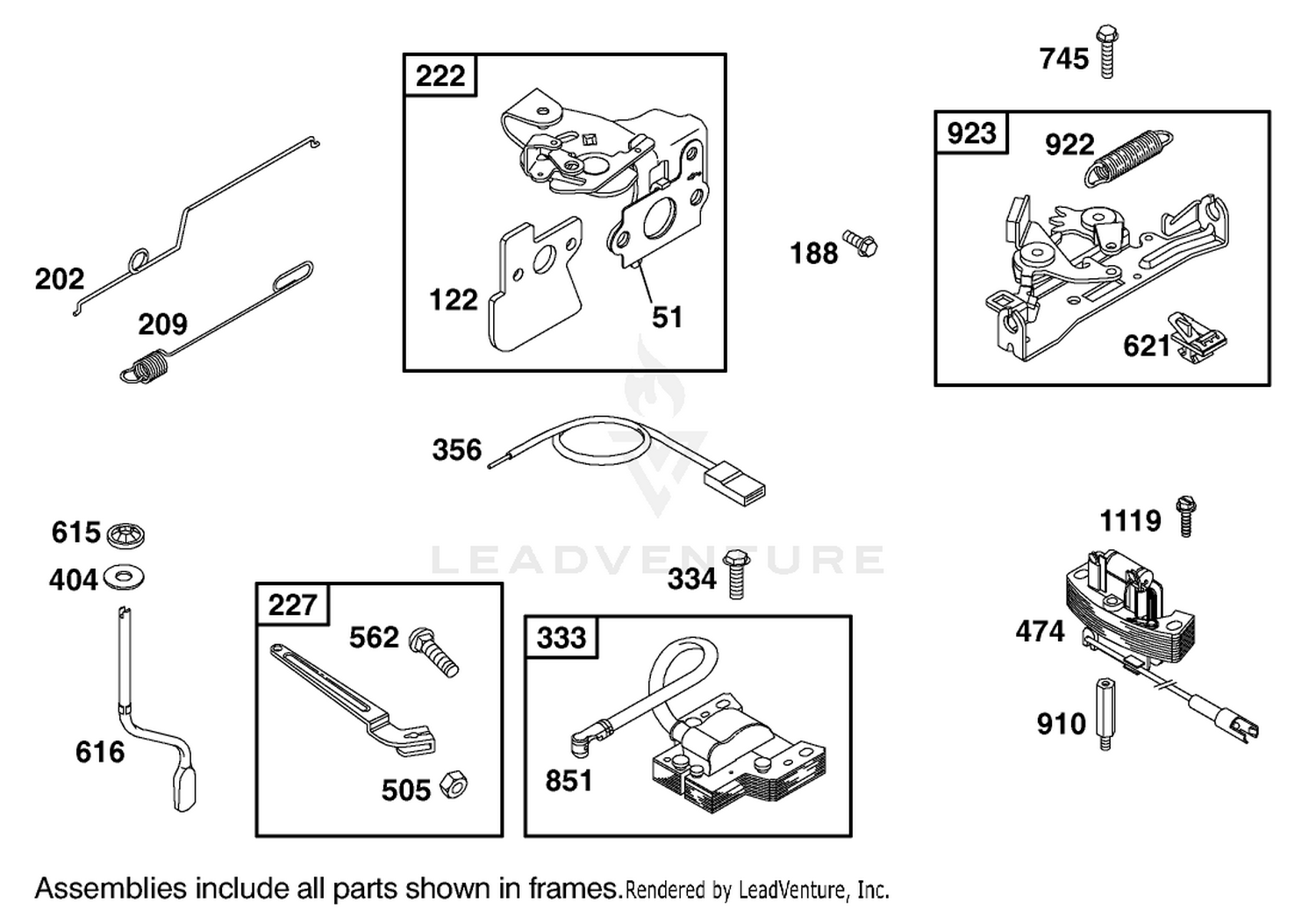 Governor Assembly Engine GTS 200 (only on: 20791)
