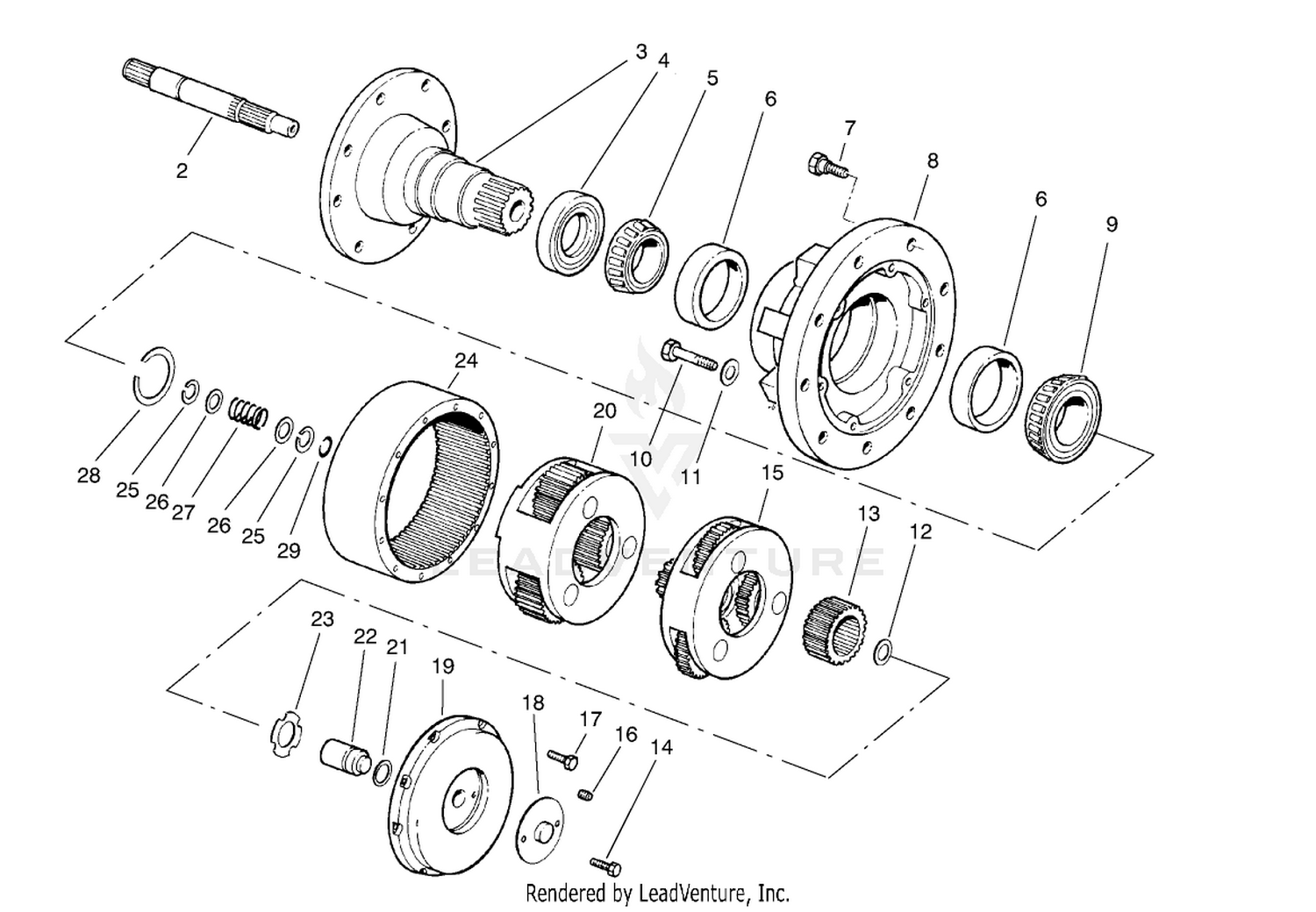 Planetary Gear Assembly No. 69-1730